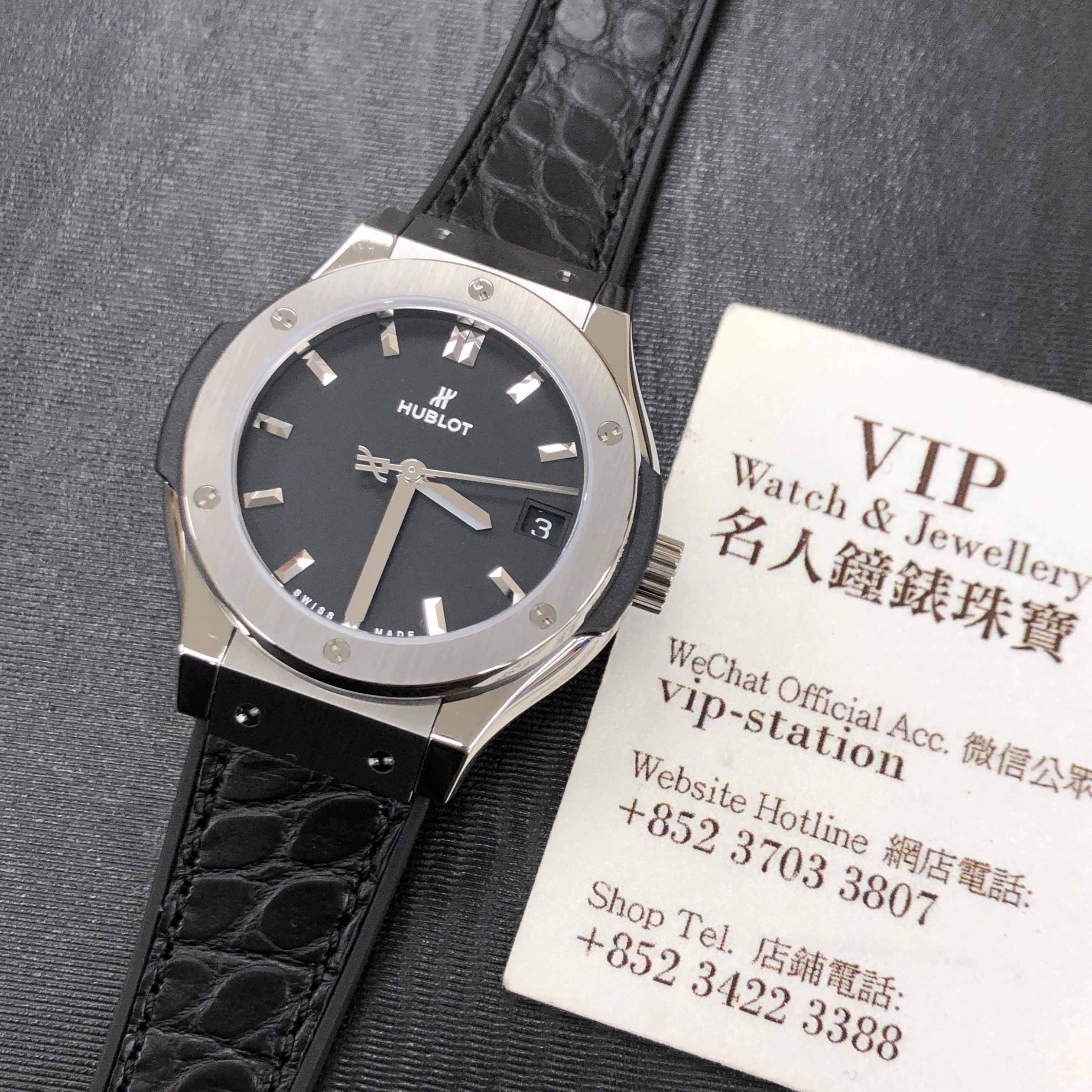 Hublot 581.NX.1171.LR CLASSIC FUSION Quartz Stainless Steel - Black Dial Replica Watch - Image 5