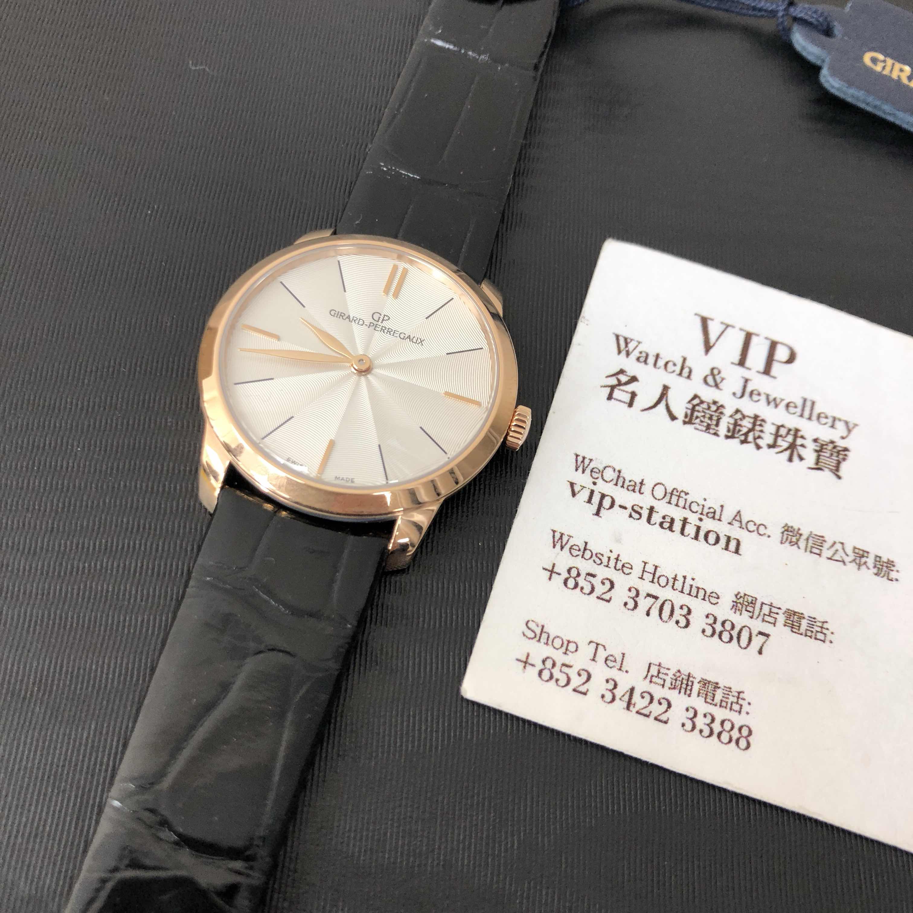 Girard Perregaux 49528-52-131-CB6A 1966 Replica Watch, Automatic, White Dial, 18kt Rose Gold Case - Image 5