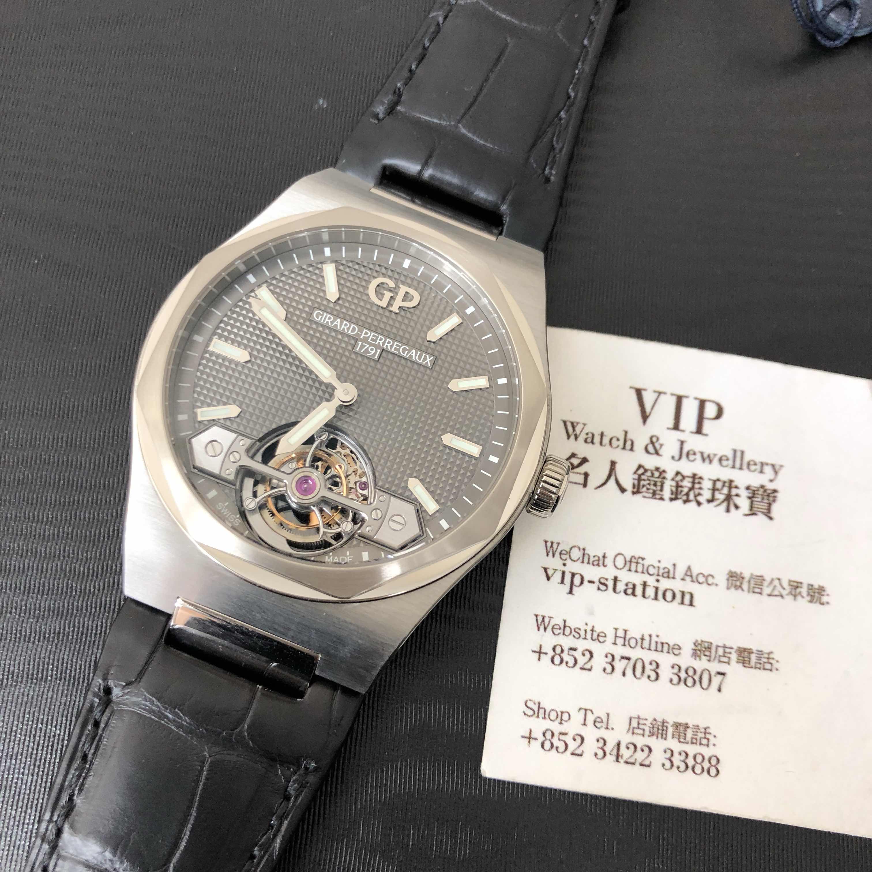 Girard Perregaux Laureato 99105-41-232-BB6A Replica Watch Gray Dial Automatic 18kt White Gold & - Image 5