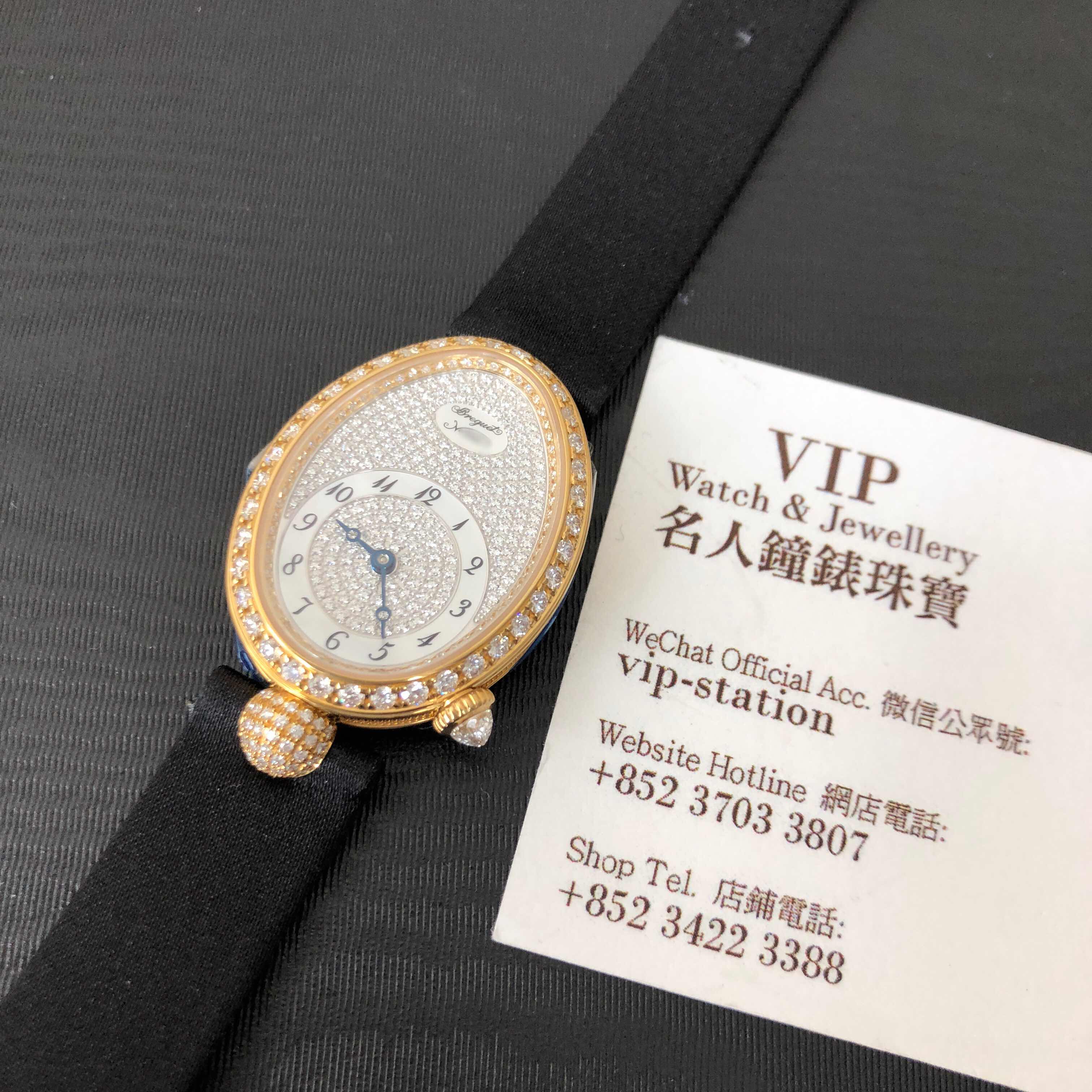 Breguet Reine De Naples Replica Watch 8928BA/8D/844/DD0D Automatic 18kt Gold Diamond Silver Dial - Image 5