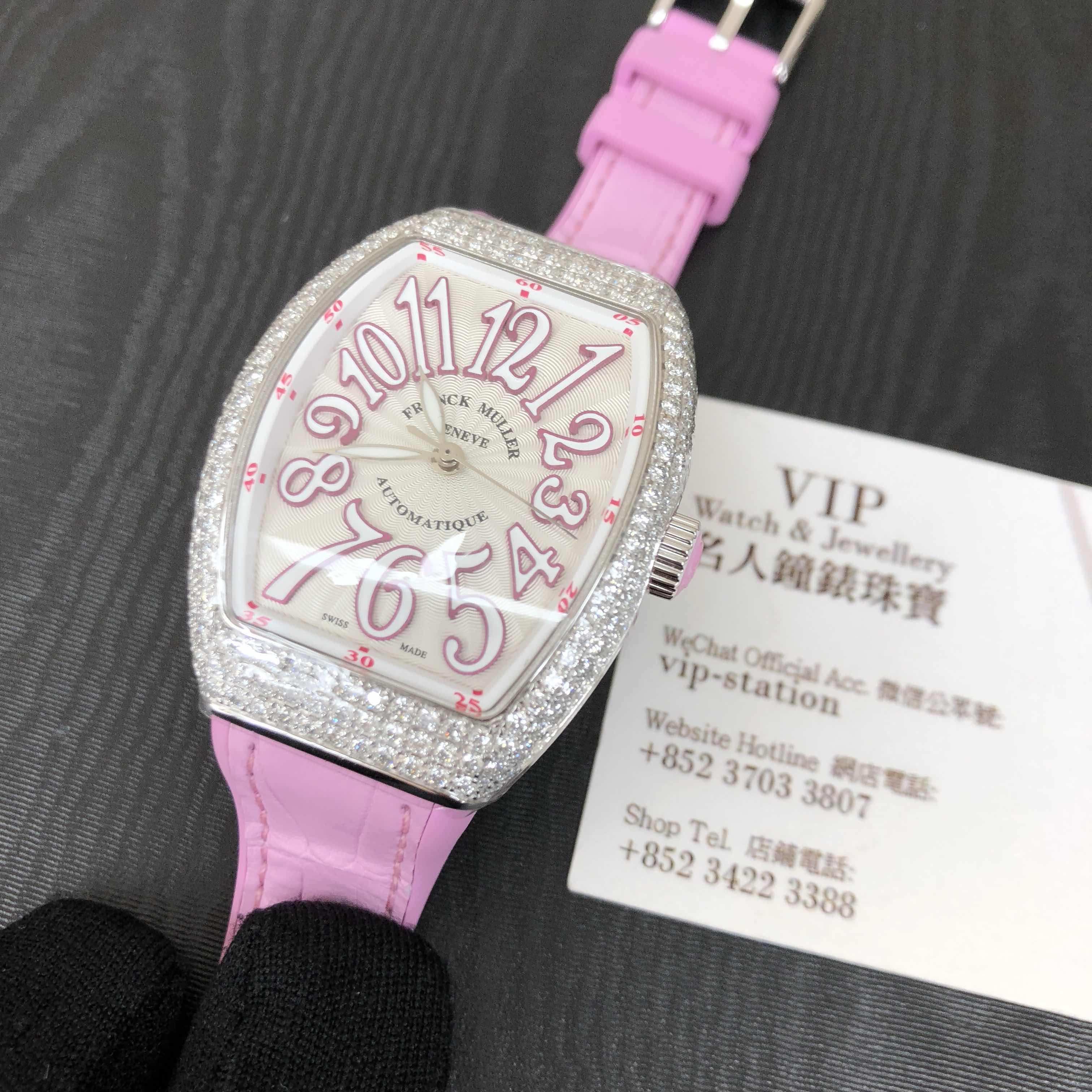 Franck Muller V 35 SC AT FO D AC RS VANGUARD Automatic Stainless Steel & Diamonds - White Dial - Image 5