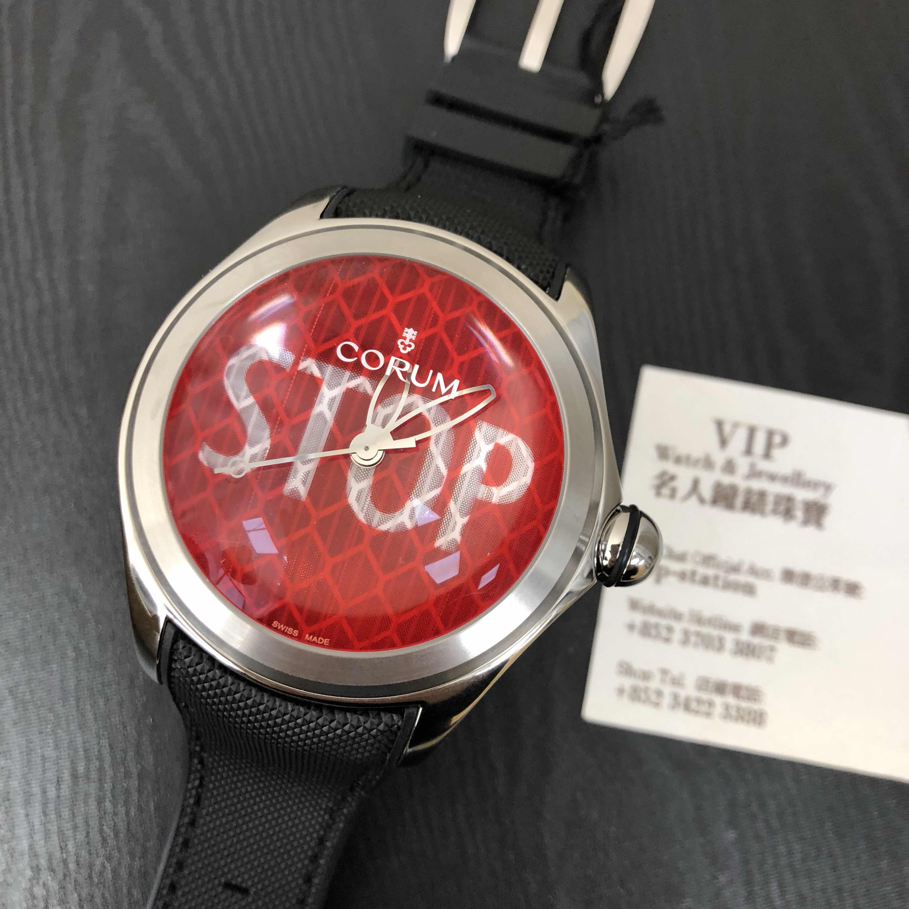 Corum 403.101.04/0601 ST01 Bubble Replica Watch, PVD Titanium Case, Red Dial, Automatic Movement - Image 4