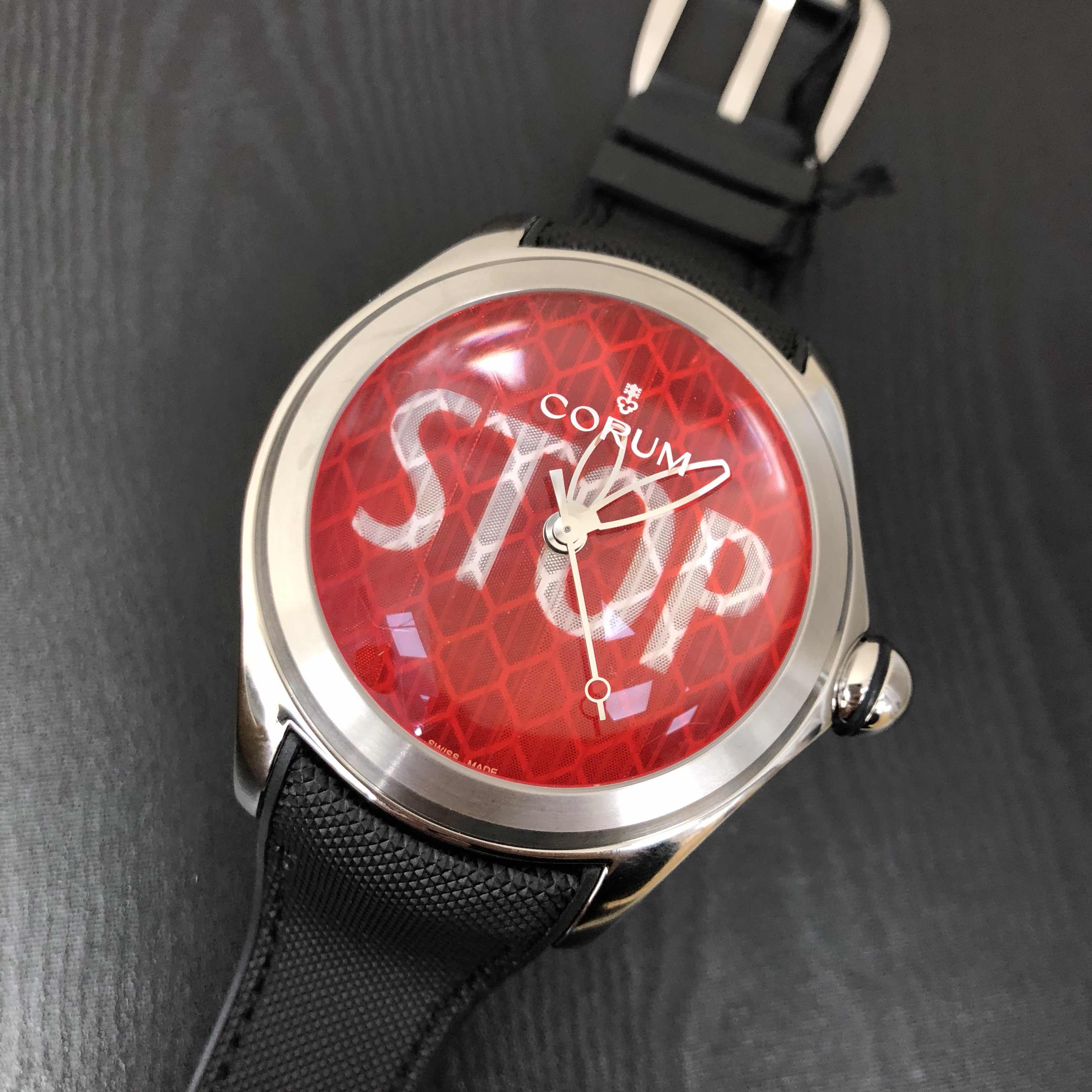 Corum 403.101.04/0601 ST01 Bubble Replica Watch, PVD Titanium Case, Red Dial, Automatic Movement - Image 5