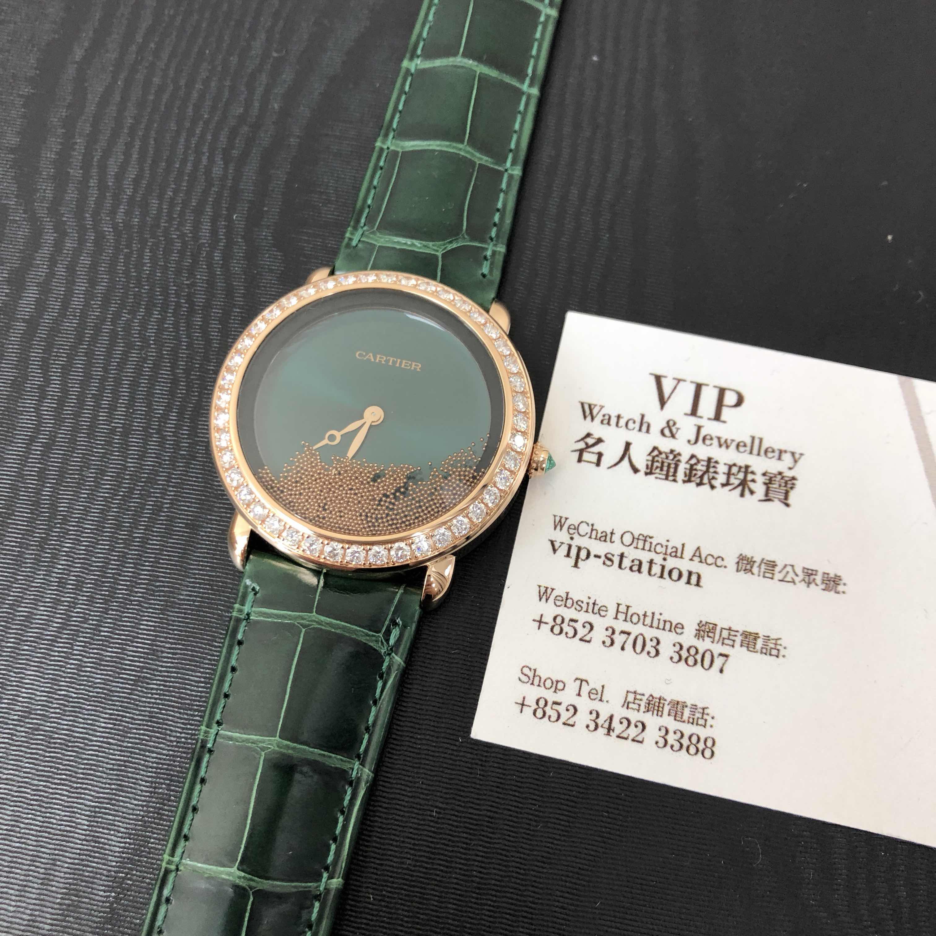 Cartier HPI01261 Manual Wind Replica Watch 37mm 18kt Rose Gold & Diamond Bezel Sapphire Crystal - Image 5