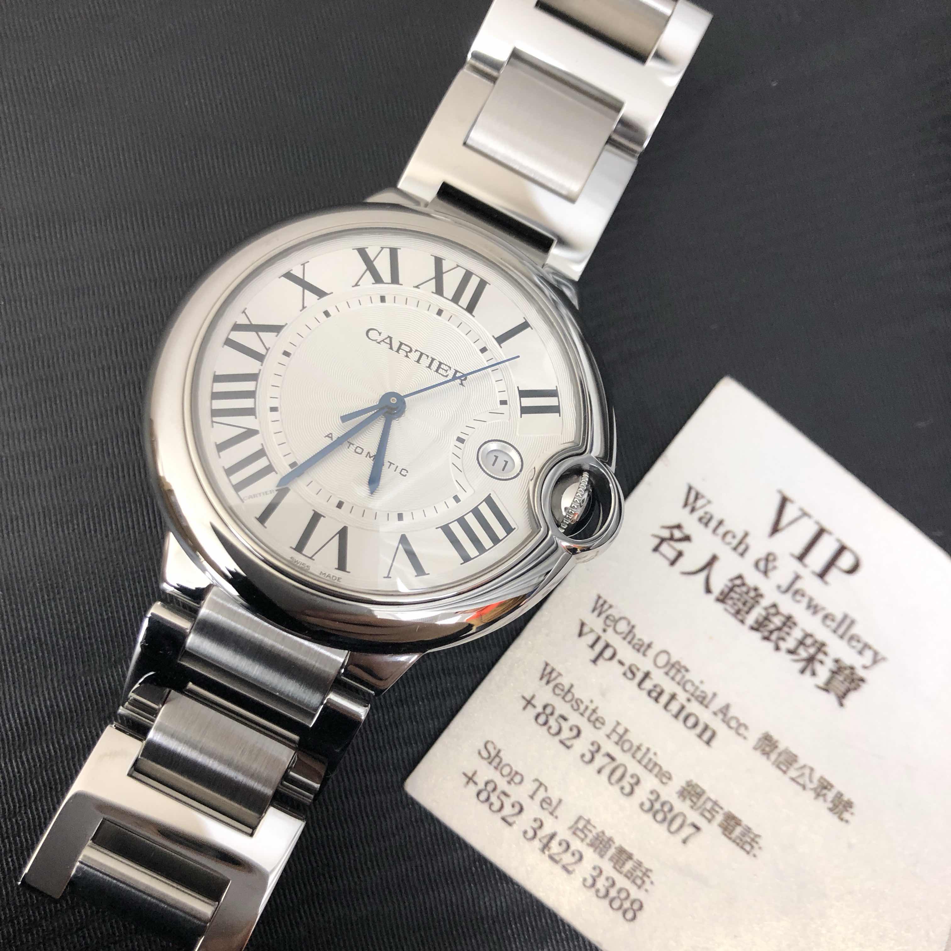 Cartier W69012Z4 BALLON BLEU Automatic Stainless Steel Replica Watch - Swiss Movement, Silver Dial - Image 5