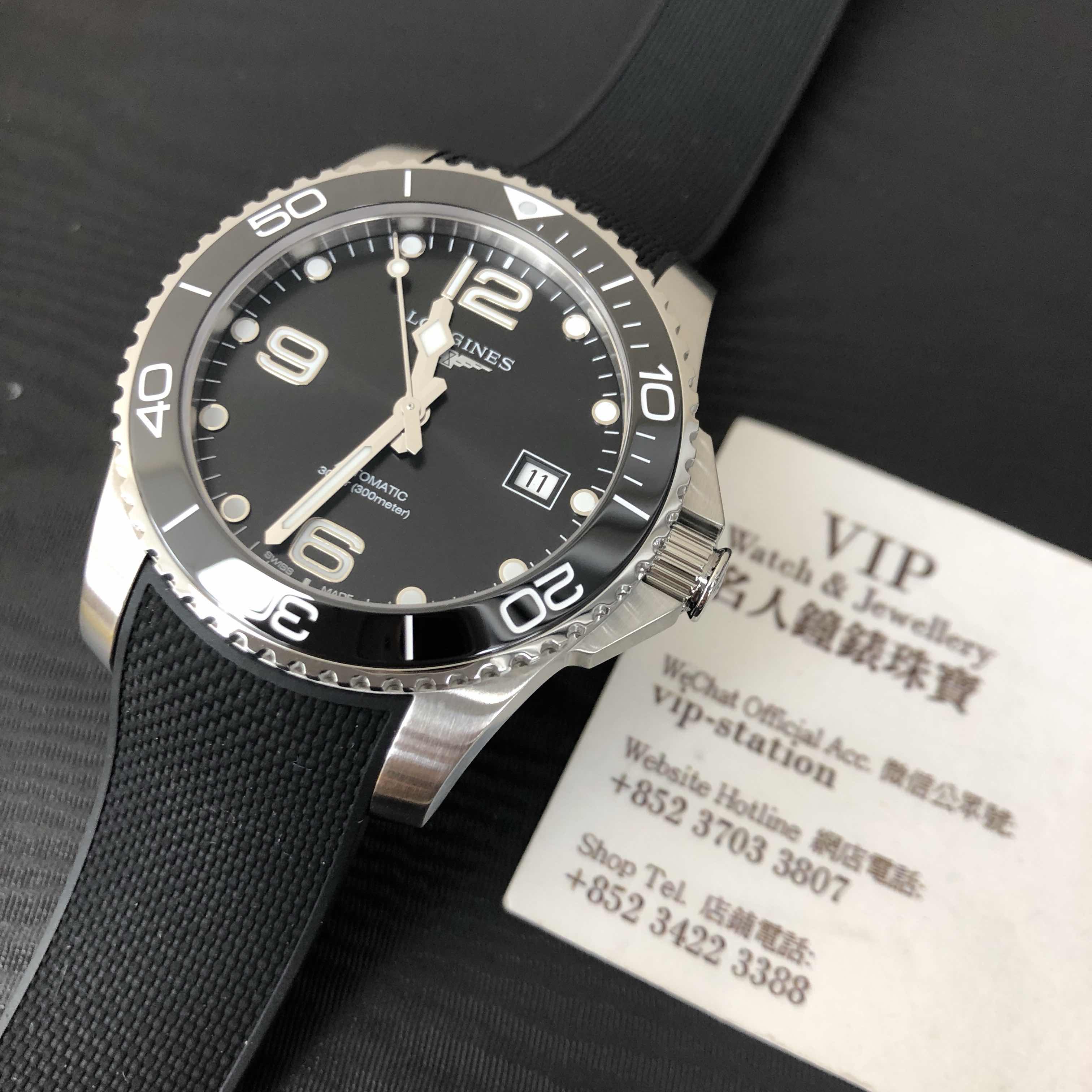 - L3.781.4.56.9 - Longines CONQUEST Replica Watch - Automatic - Black Dial & Ceramic Bezel - Image 5