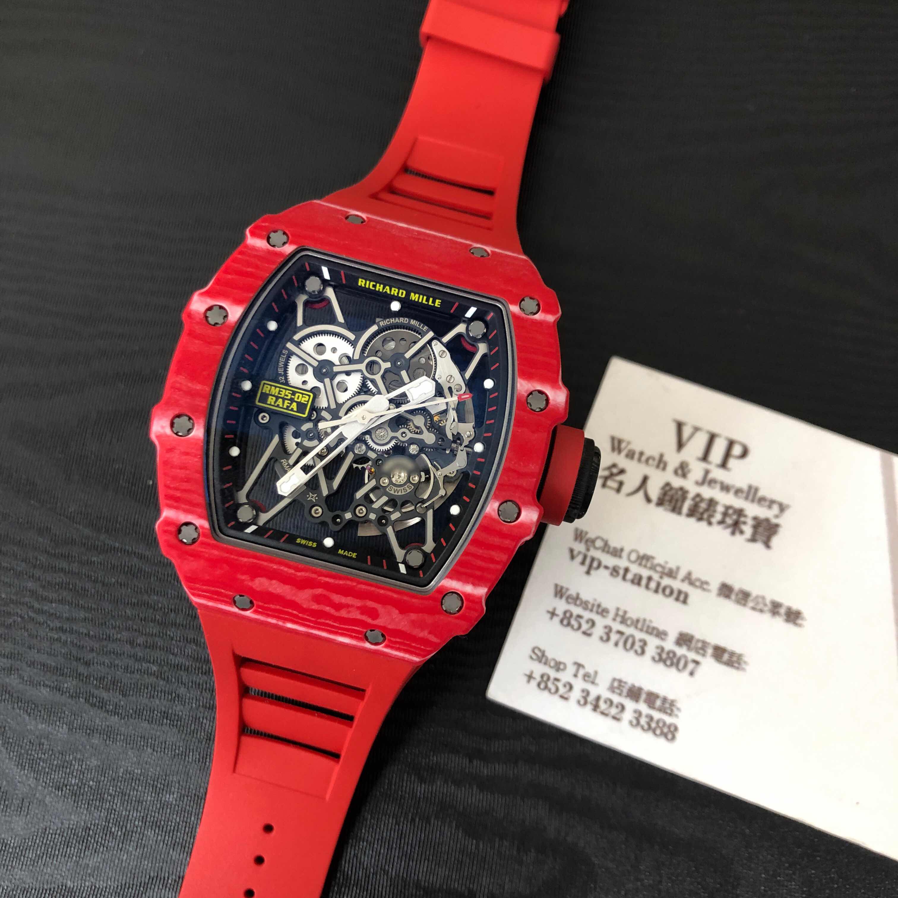 Richard Mille RM35-02 BABY NADAL QTPT Replica Watch, Automatic Carbon Fiber Case, Silver Dial - Image 5