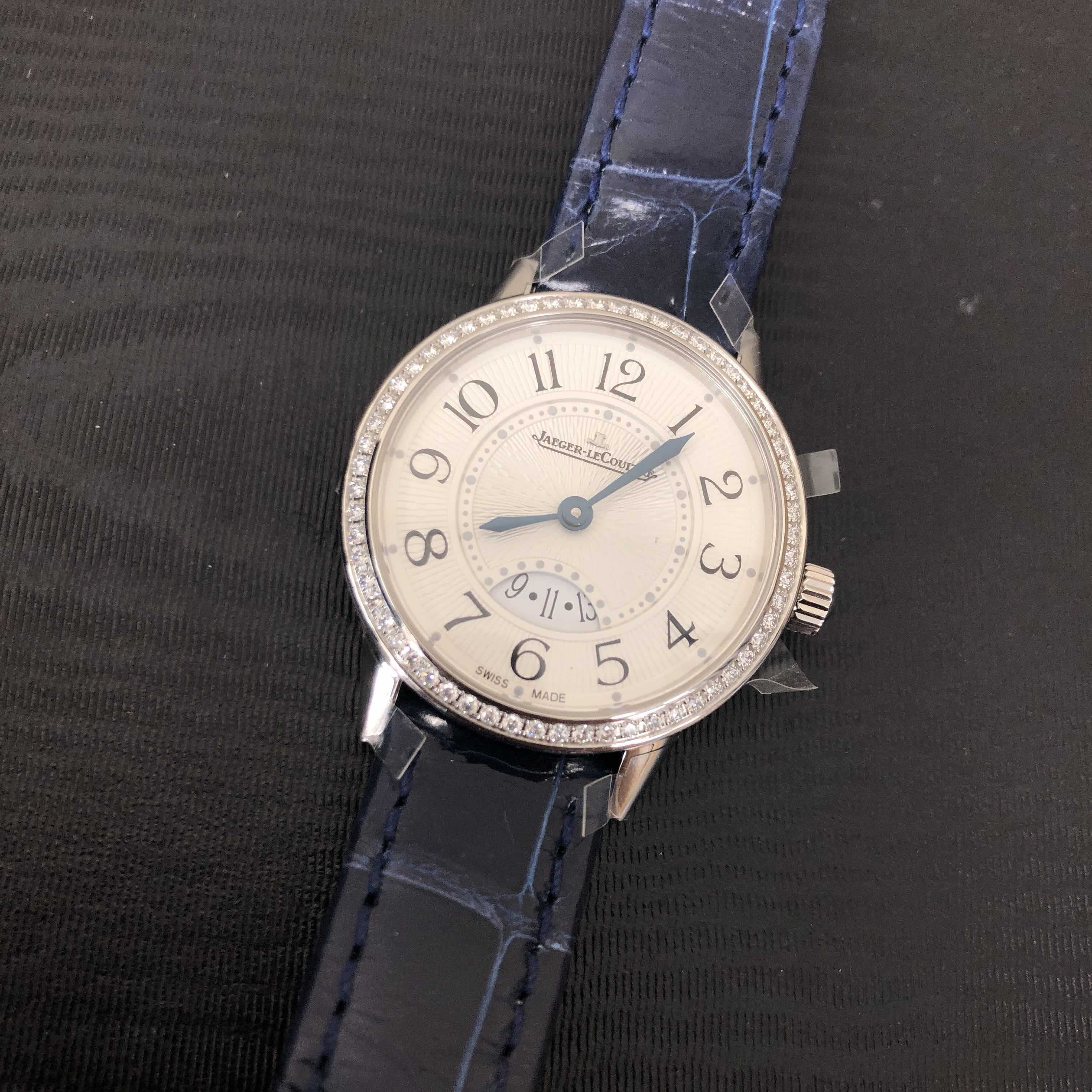 Jaeger-Lecoultre Q3408530 RENDEZ VOUS Quartz Silver Alligator Blue Replica Watch - Image 5