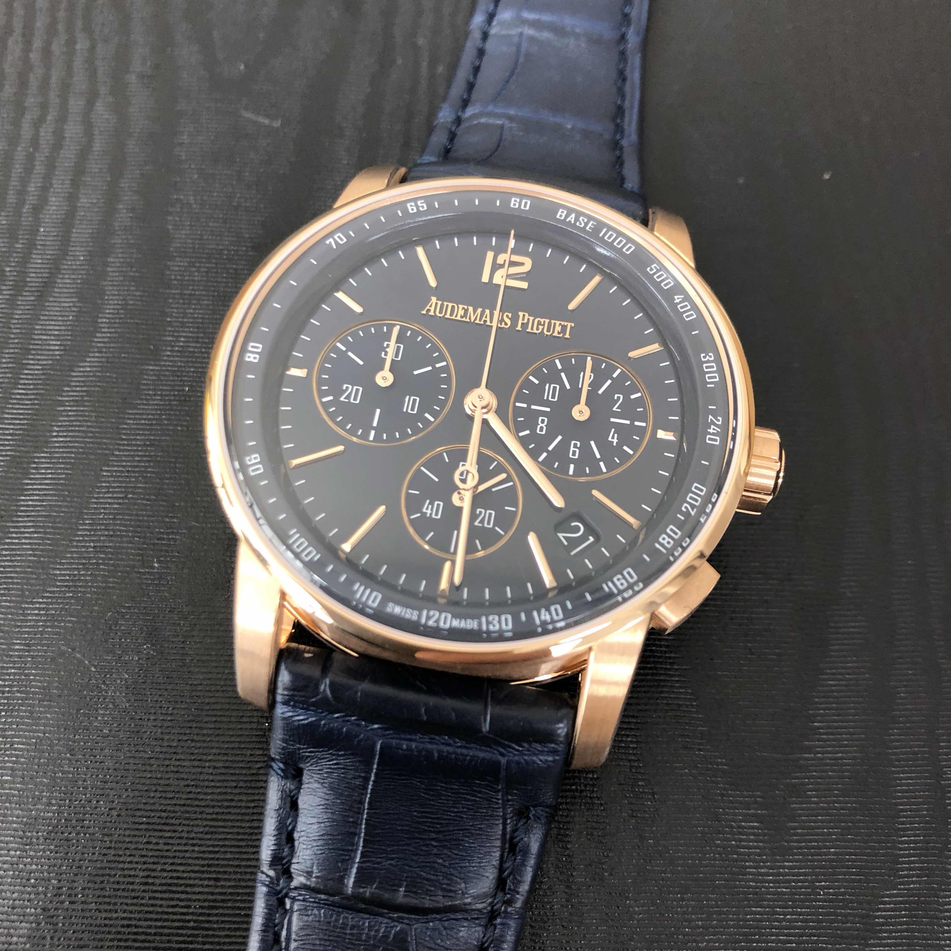 Audemars Piguet CODE 11.59 26393OR.OO.A321CR.01 Automatic 18kt Rose Gold Blue Dial Replica Watch - Image 5