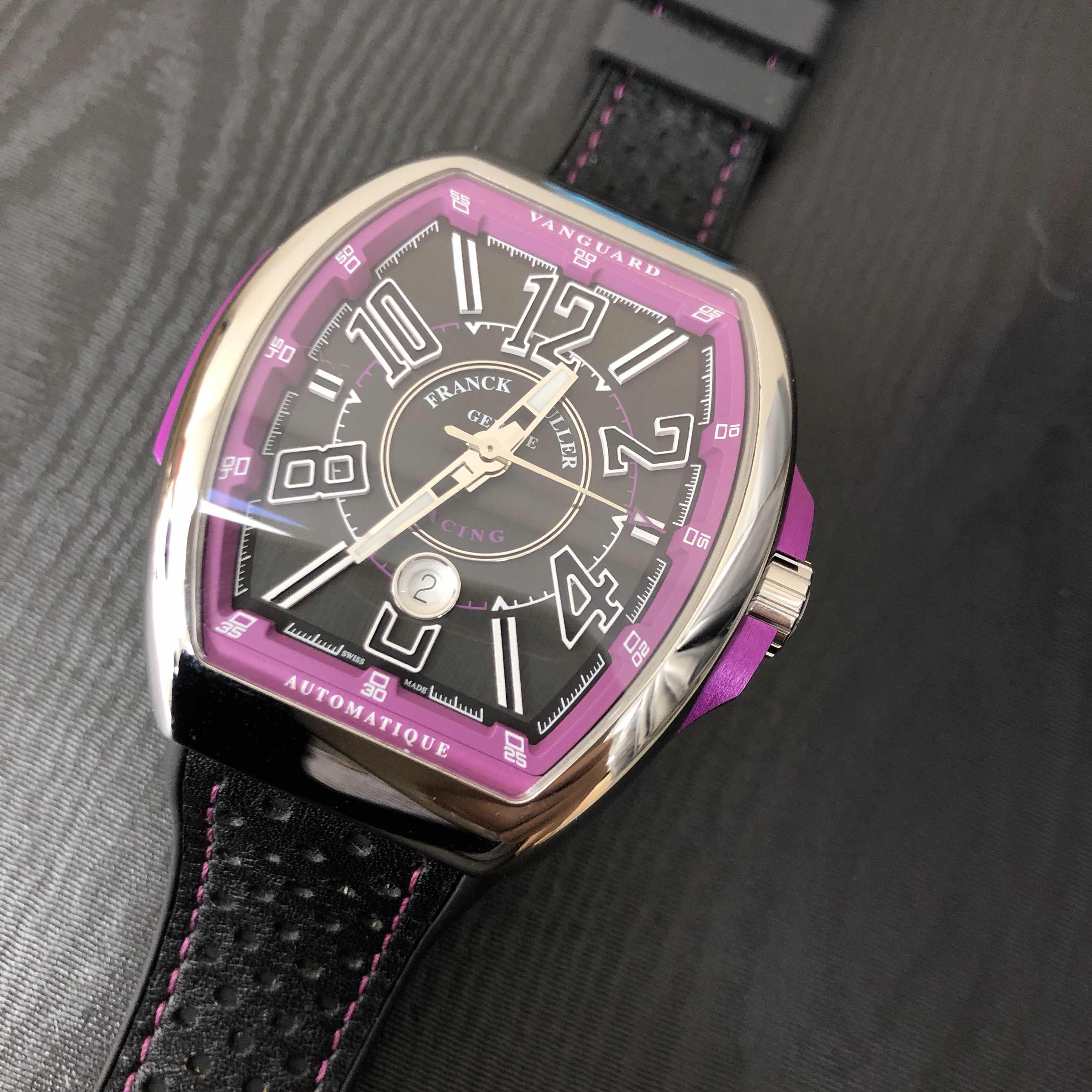 Franck Muller V 45 SC DT RACING Automatic Black Dial Stainless Steel Replica Watch - Image 5