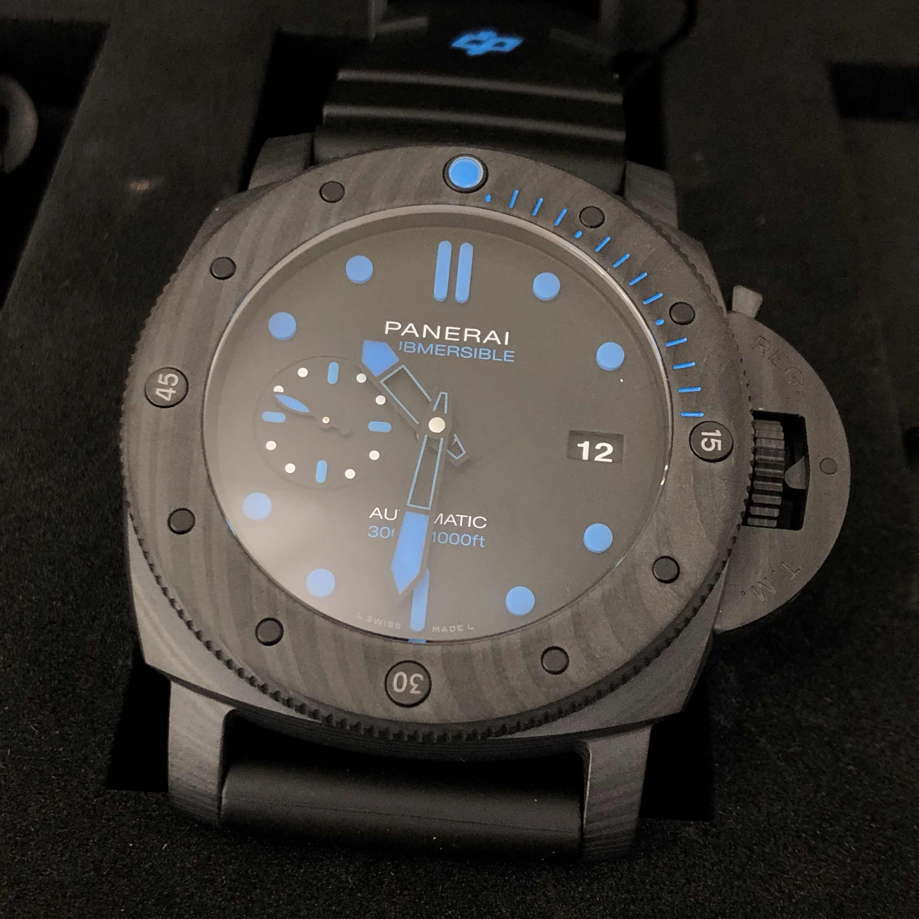 Panerai PAM01616 DIVERS Carbon Fiber Automatic Black Dial Replica Watch - Image 5