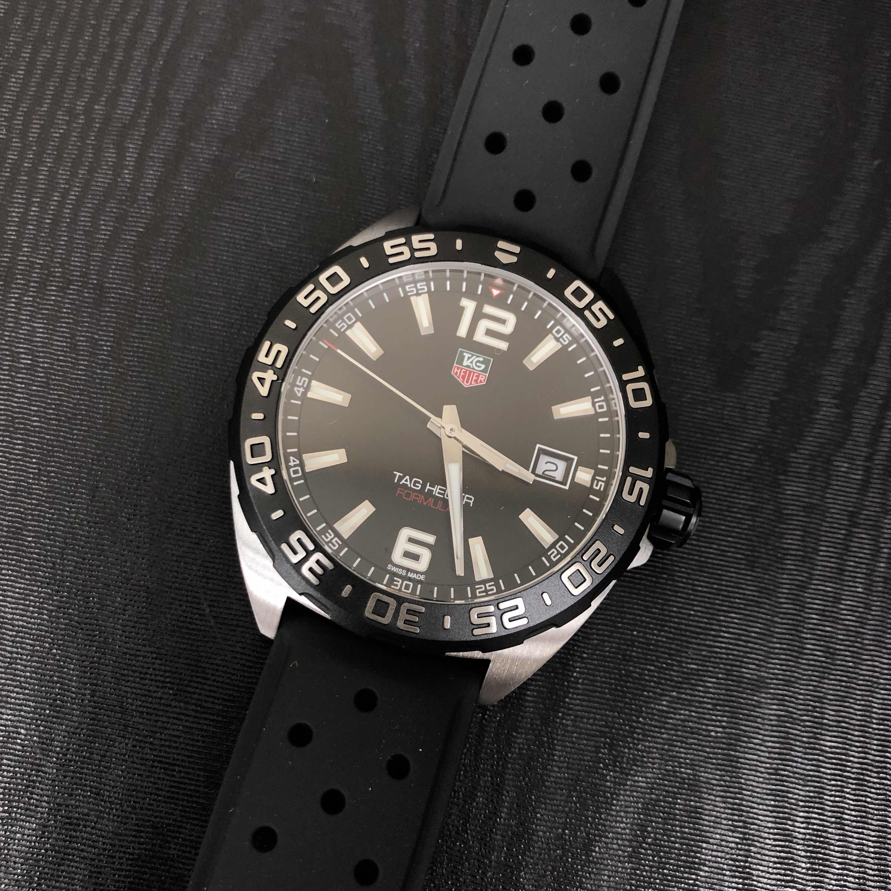 Tag Heuer WAZ1110.FT8023 Formula 1 Replica Watch With Quartz Movement, Black Dial, Steel Case - Image 5