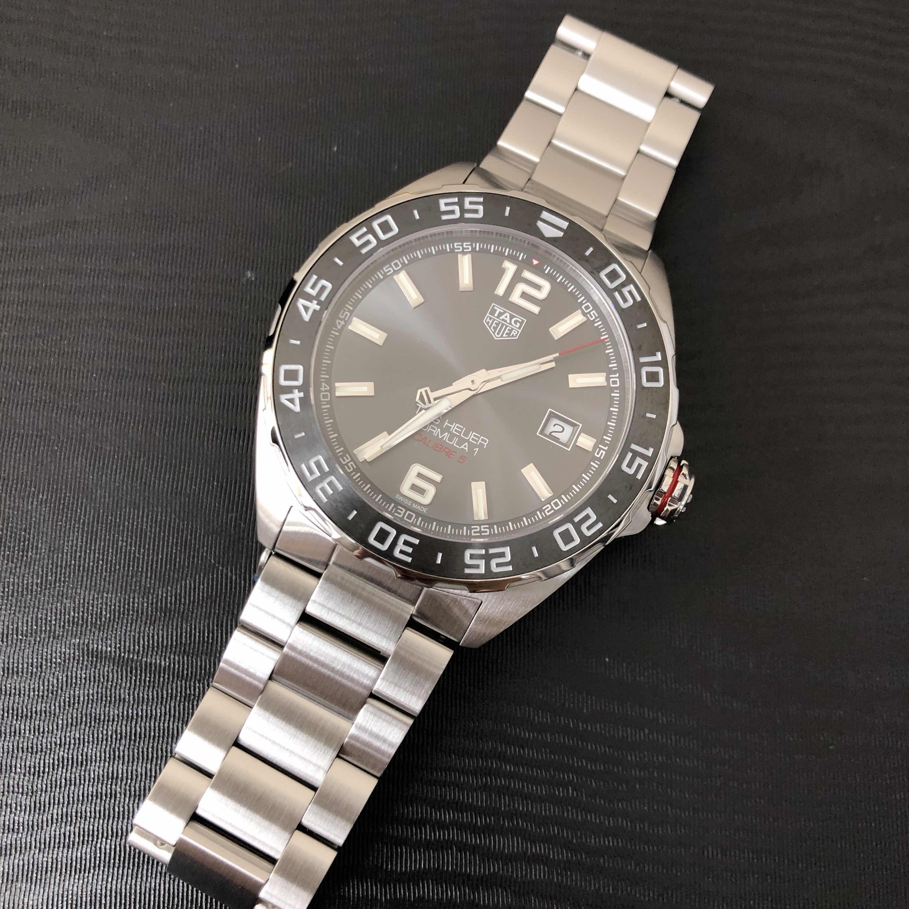 Tag Heuer WAZ2011.BA0842 Formula 1 Replica Watch, Automatic, Gray Dial, Steel Bracelet - Image 5