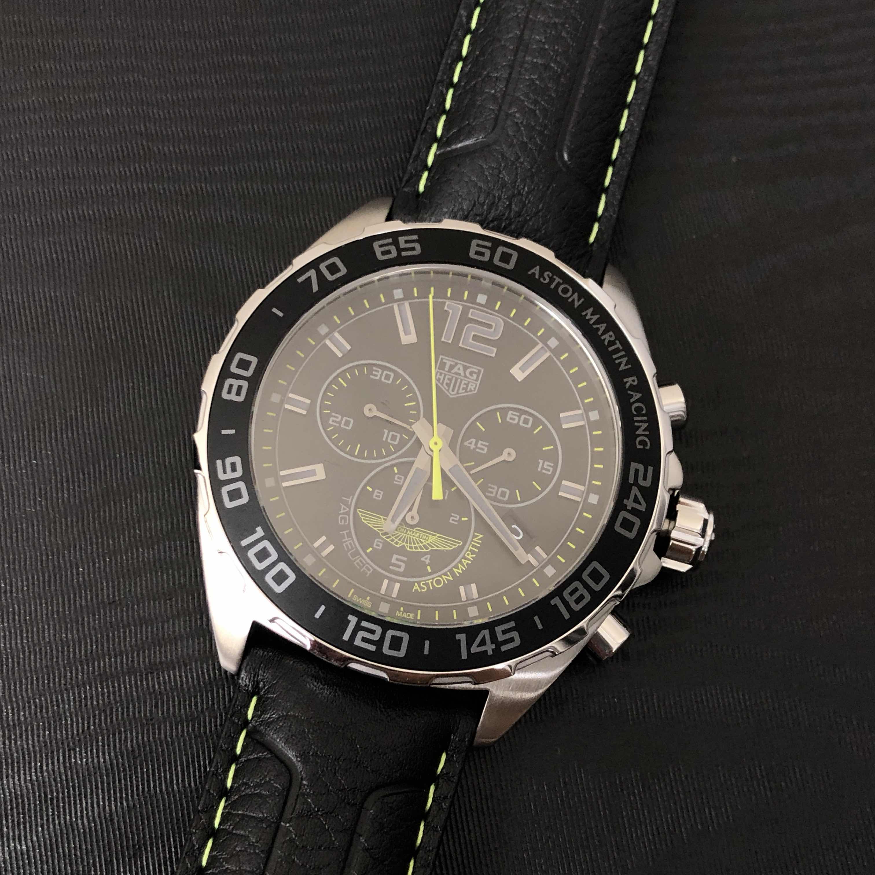 Tag Heuer CAZ101P.FC8245 Replica Watch, Quartz, 43mm, Black Dial, Steel Case, Leather Strap - Image 5