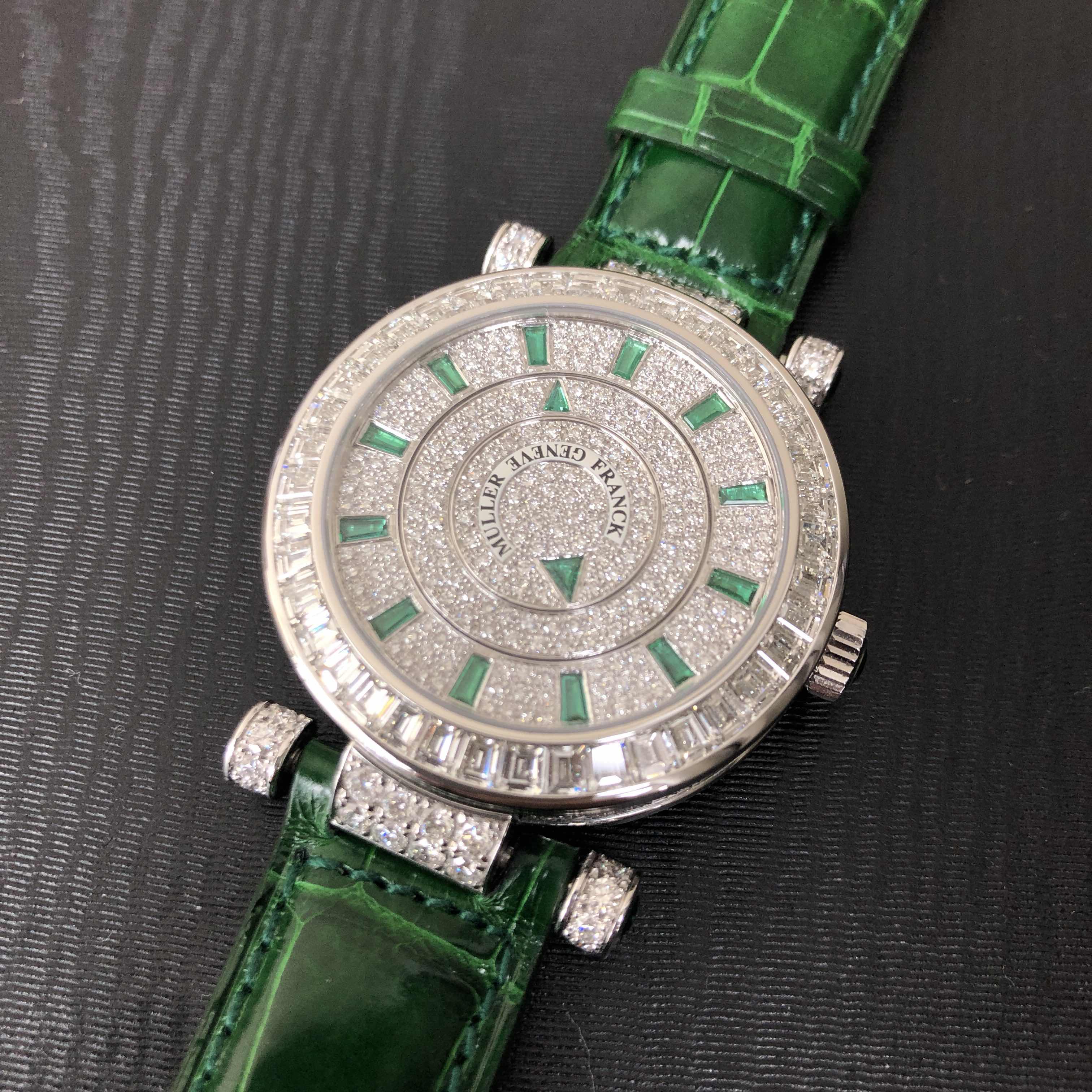 Franck Muller DBL MYST BAG C BAG 36 OG - Replica Watch - Automatic - 18kt White Gold & Diamond - Image 4