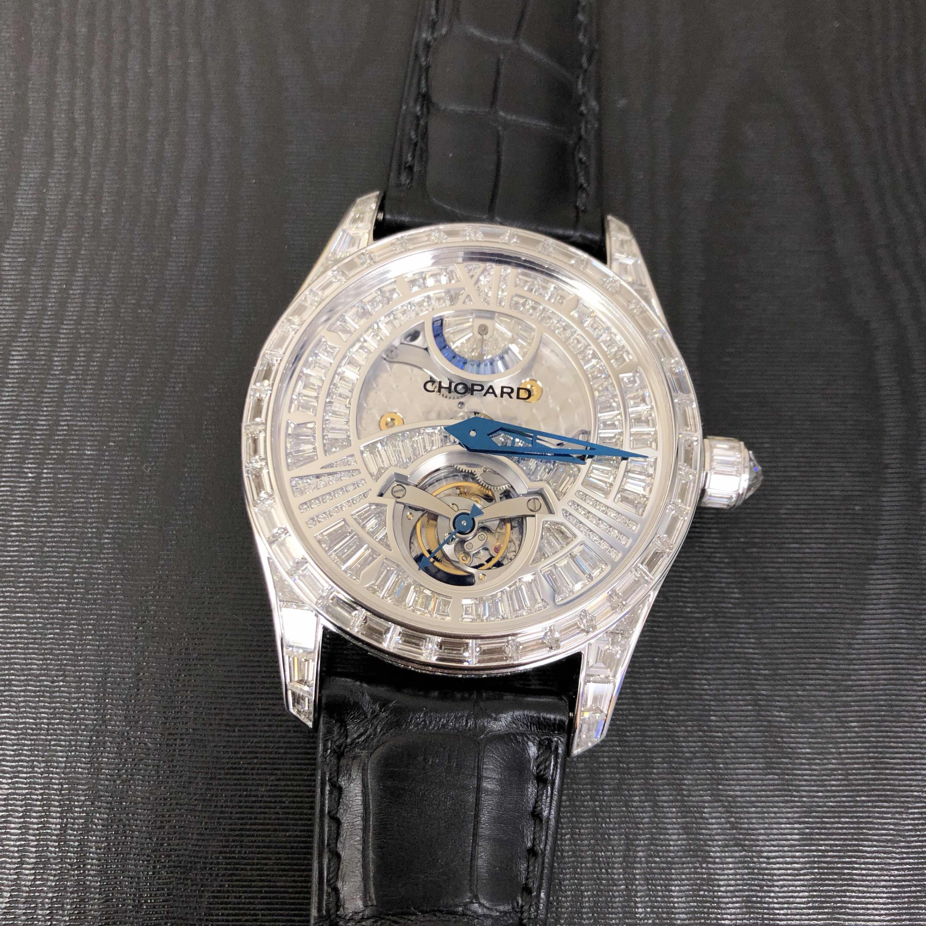 Chopard L.U.C 171921-1001 Manual Wind Replica Watch, 18kt White Gold, Diamond, Silver Dial - Image 5