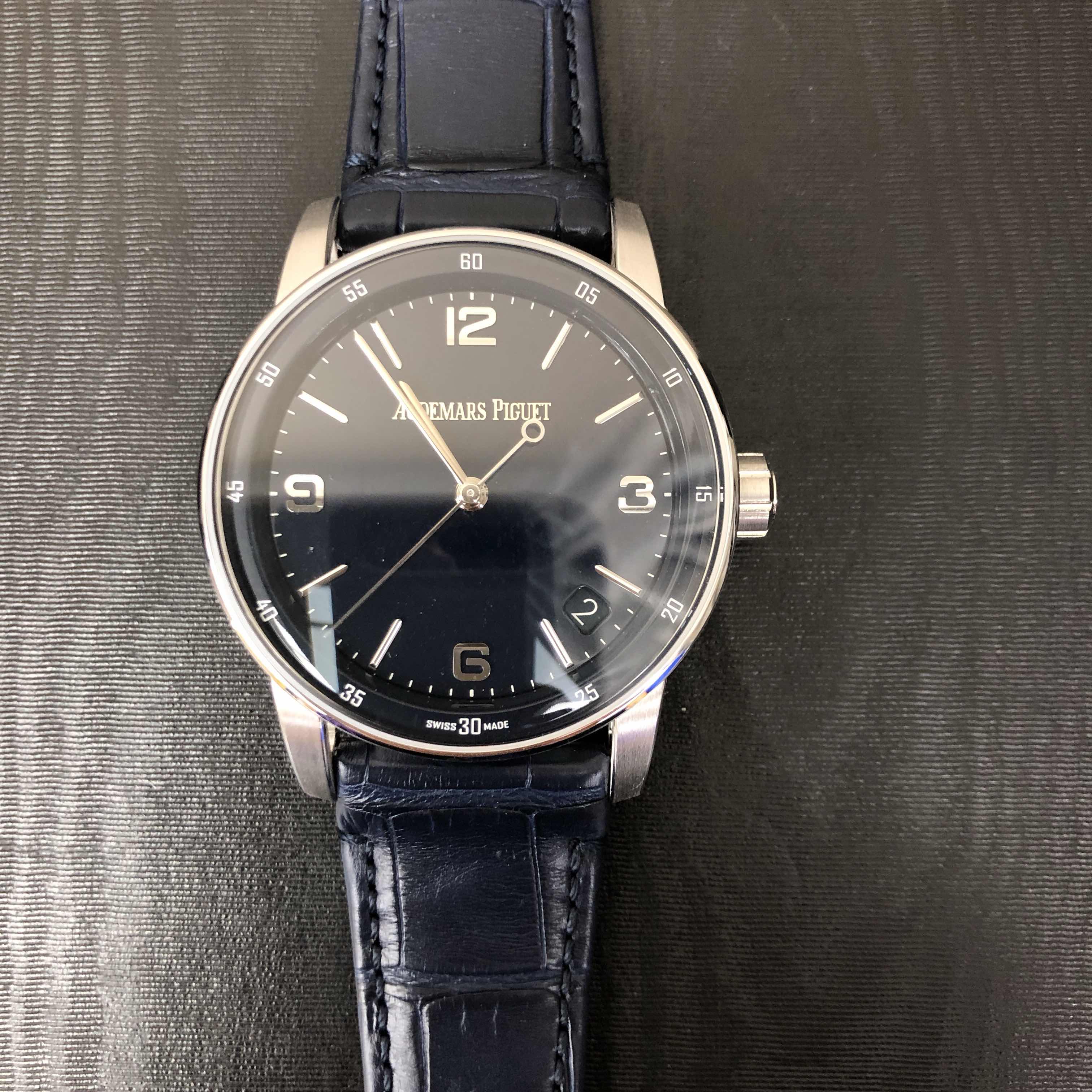 Audemars Piguet 15210BC.OO.A321CR.01 CODE 11.59 Replica Watch, Automatic, Blue Dial, White Gold Case - Image 5