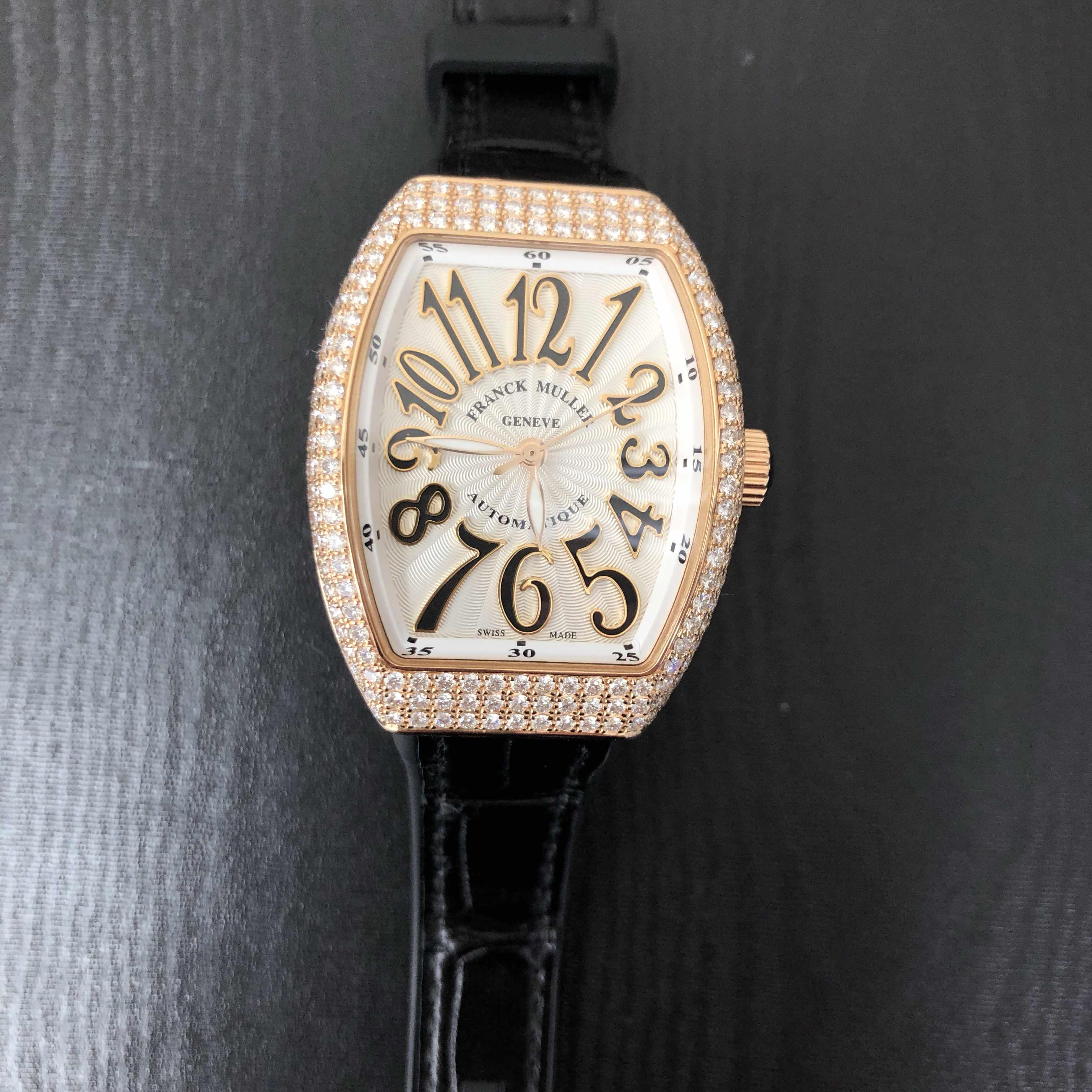Franck Muller V 32 SC AT FO D 5N.NR - WHITE - Replica Watch - VANGUARD Automatic - 18kt Rose Gold & - Image 5