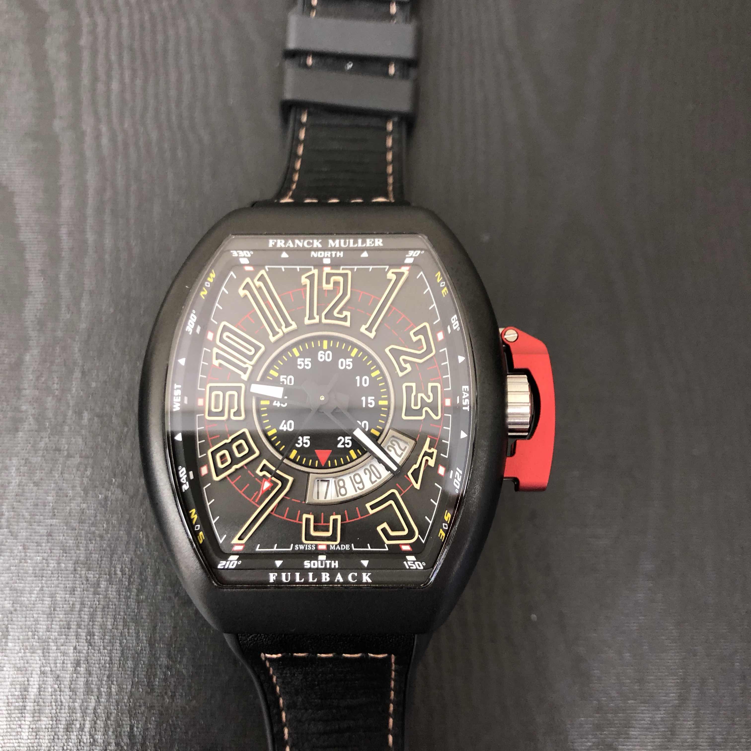 Franck Muller V 45 SC DT LCK TT.NR.MC.BN Replica Watch, Vanguard Automatic, Black Dial, Steel Case - Image 5