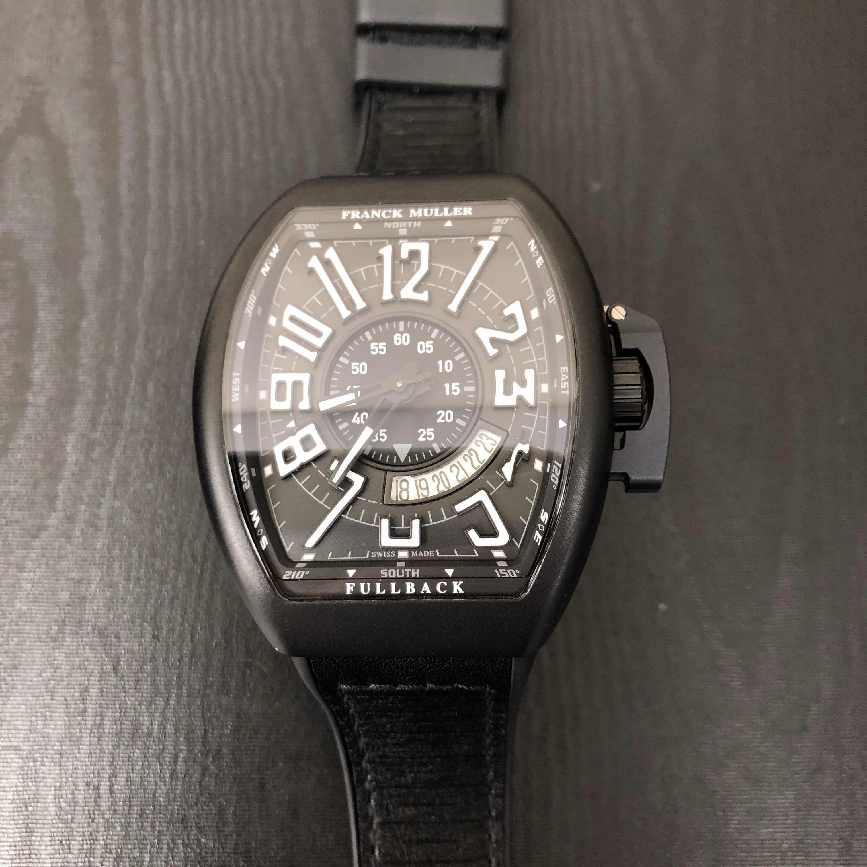 Franck Muller V 45 SC DT LCK TT.NR.MC.NR Vanguard Automatic Stainless Steel Watch - 45mm Black Dial - Image 5
