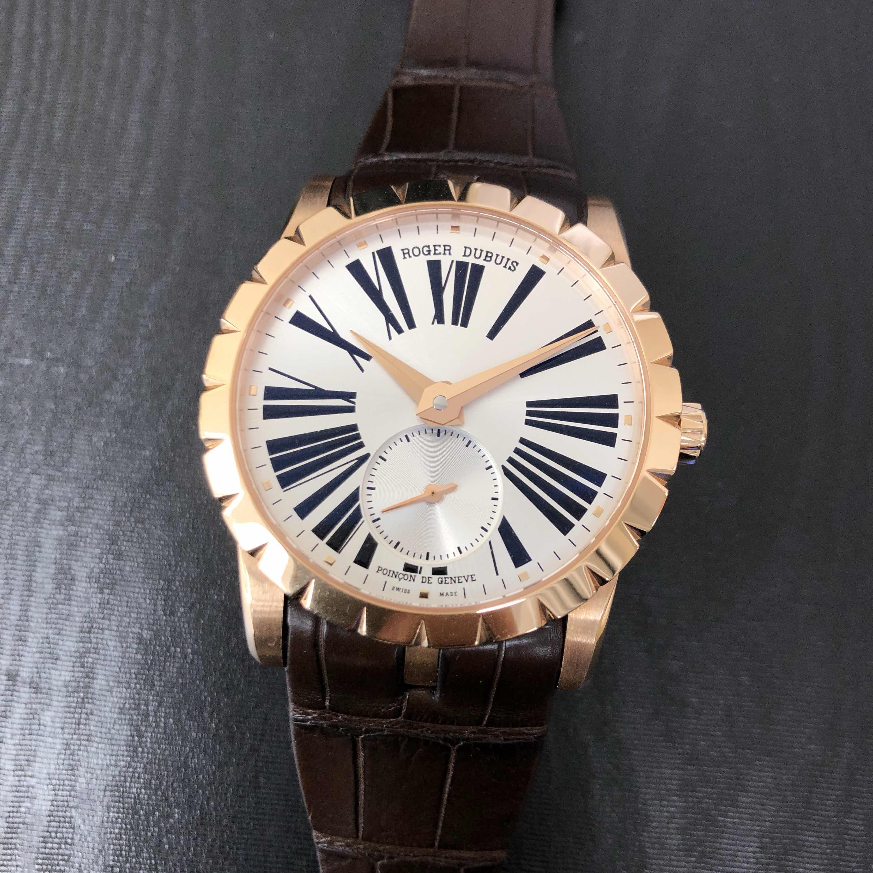 Roger Dubuis Excalibur RDDBEX0461 Automatic 18kt Rose Gold Silver Dial Replica Watch - Image 5