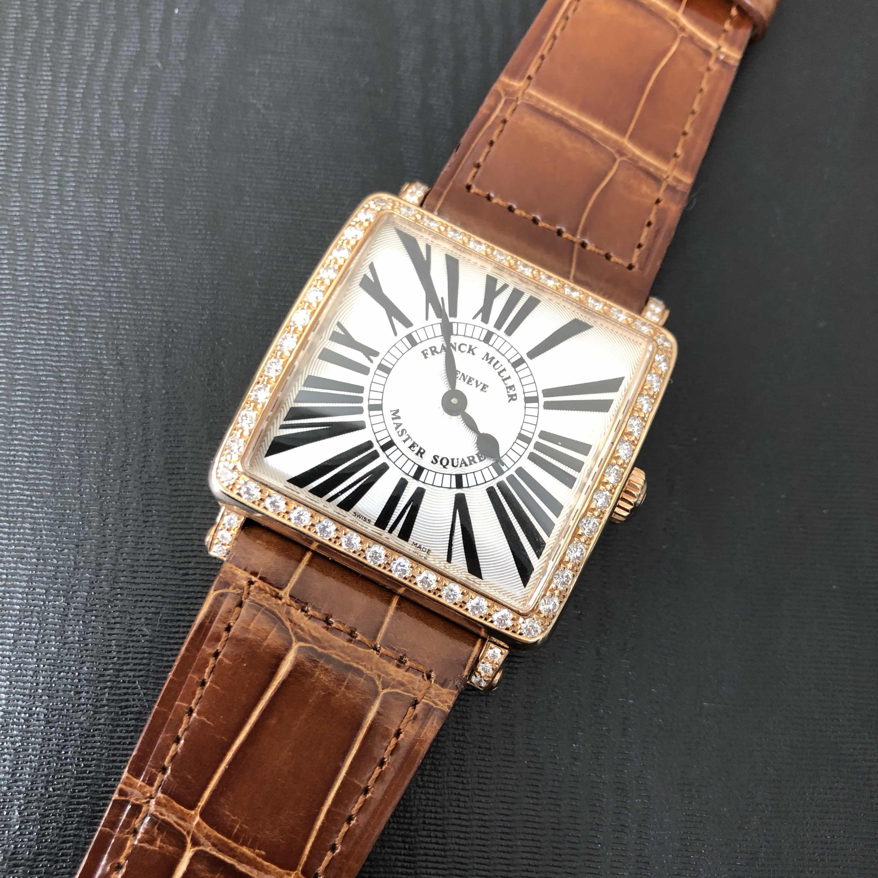 Franck Muller 6002 M QZ R D 1R 5N Replica Watch, Silver Dial, Quartz, 33mm Rose Gold Case - Image 5