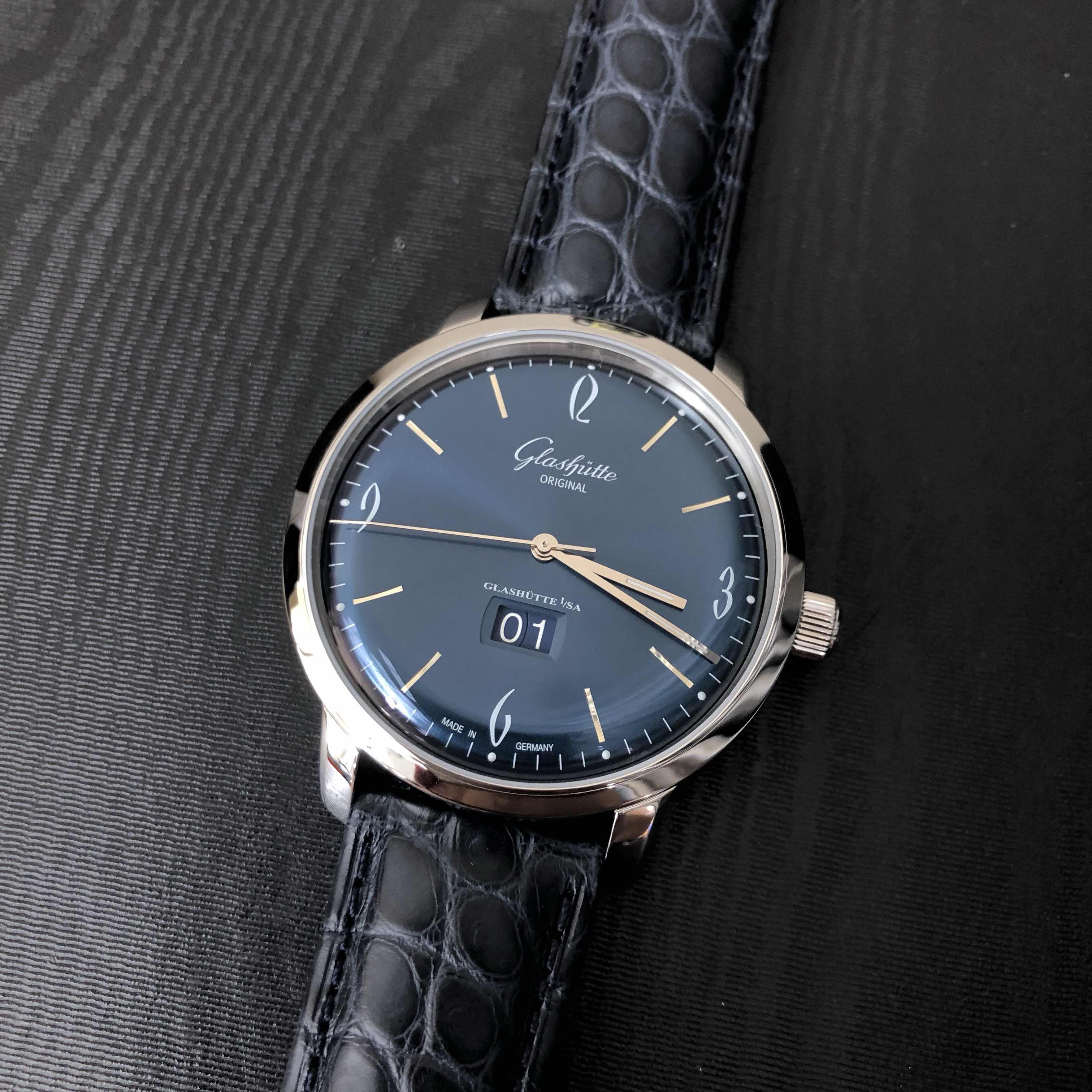 Glashutte Senator Sixties 2-39-47-06-02-04 Blue Dial Automatic Steel Replica Watch - Image 5