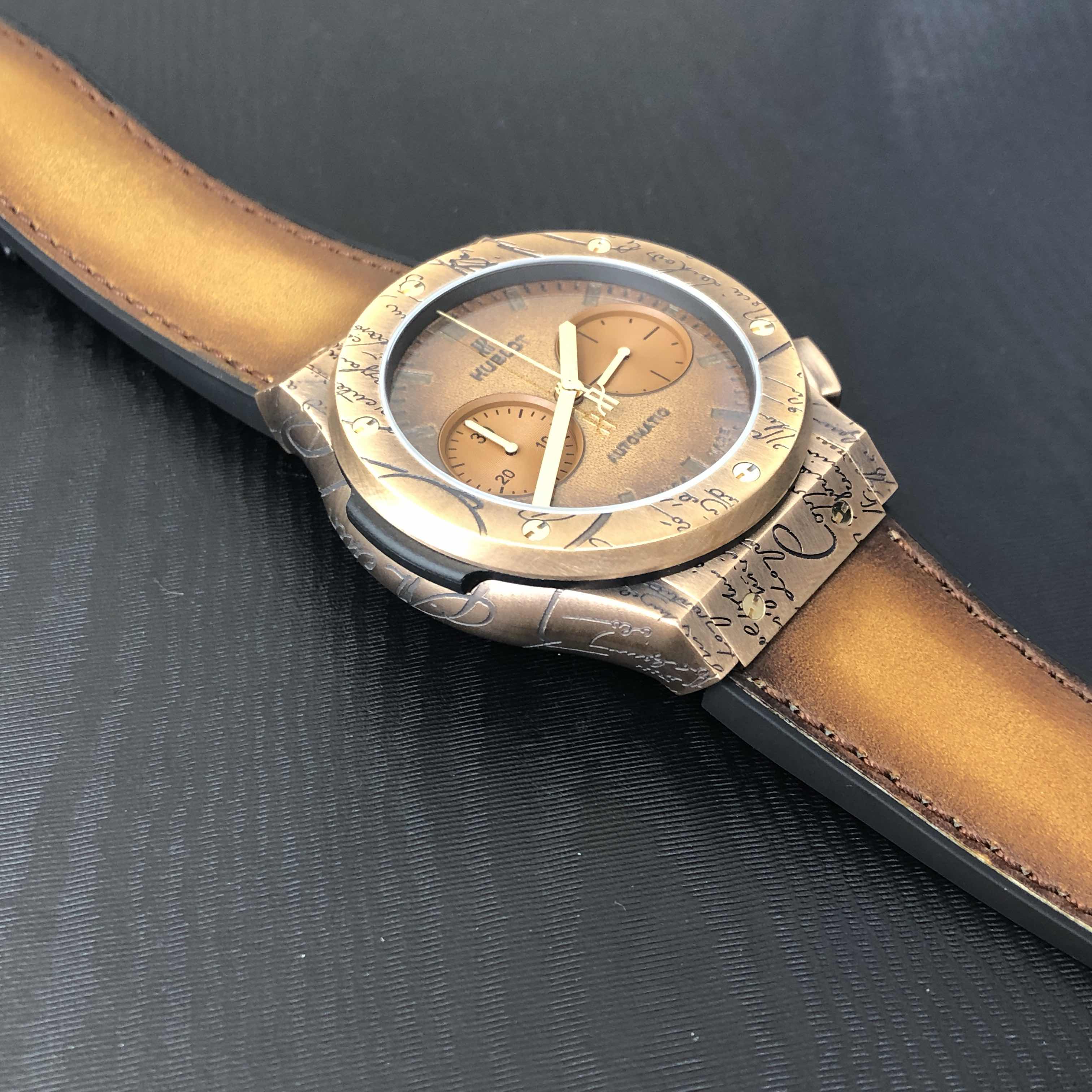 Hublot 521.BZ.05IG.VR.BER19 CLASSIC FUSION Bronze Automatic Replica Watch, Brown Leather Strap - Image 5