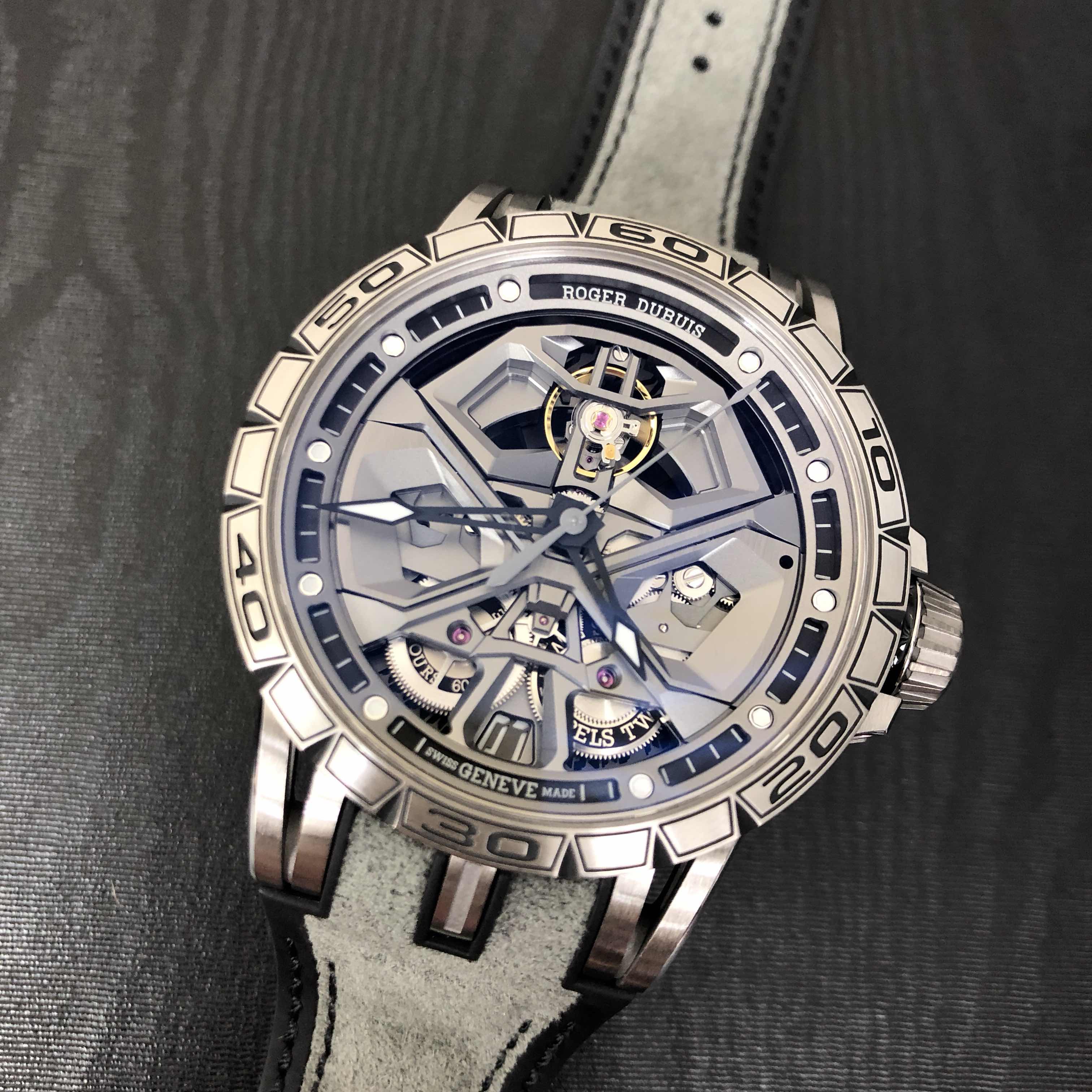 Roger Dubuis RDDBEX0748 Excalibur Spider Replica Watch, Automatic, Titanium Case, Transparent Skull - Image 5