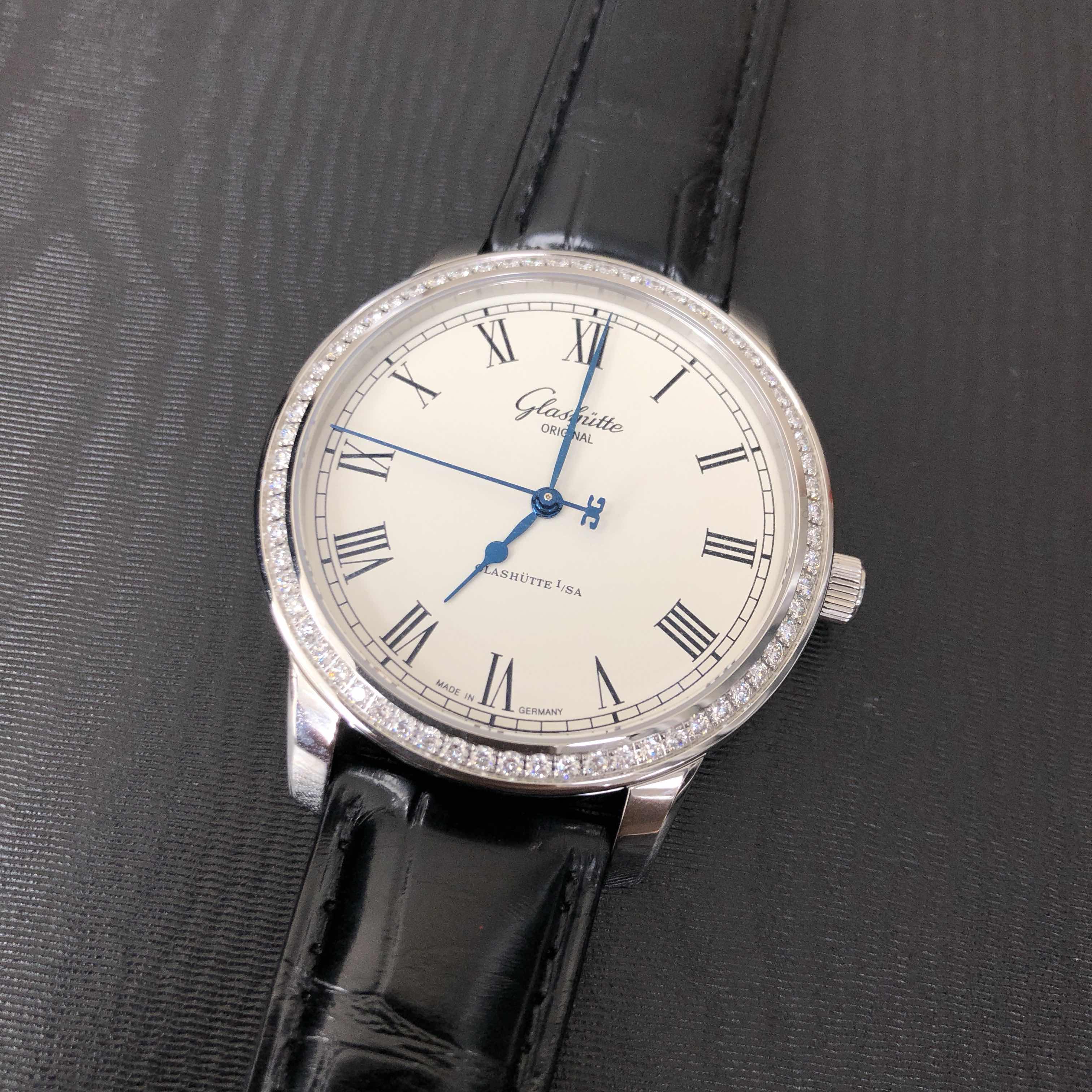 Glashutte 1-39-59-01-12-04 Senator Manual Winding Skeletonized White Dial Replica Watch - Image 5