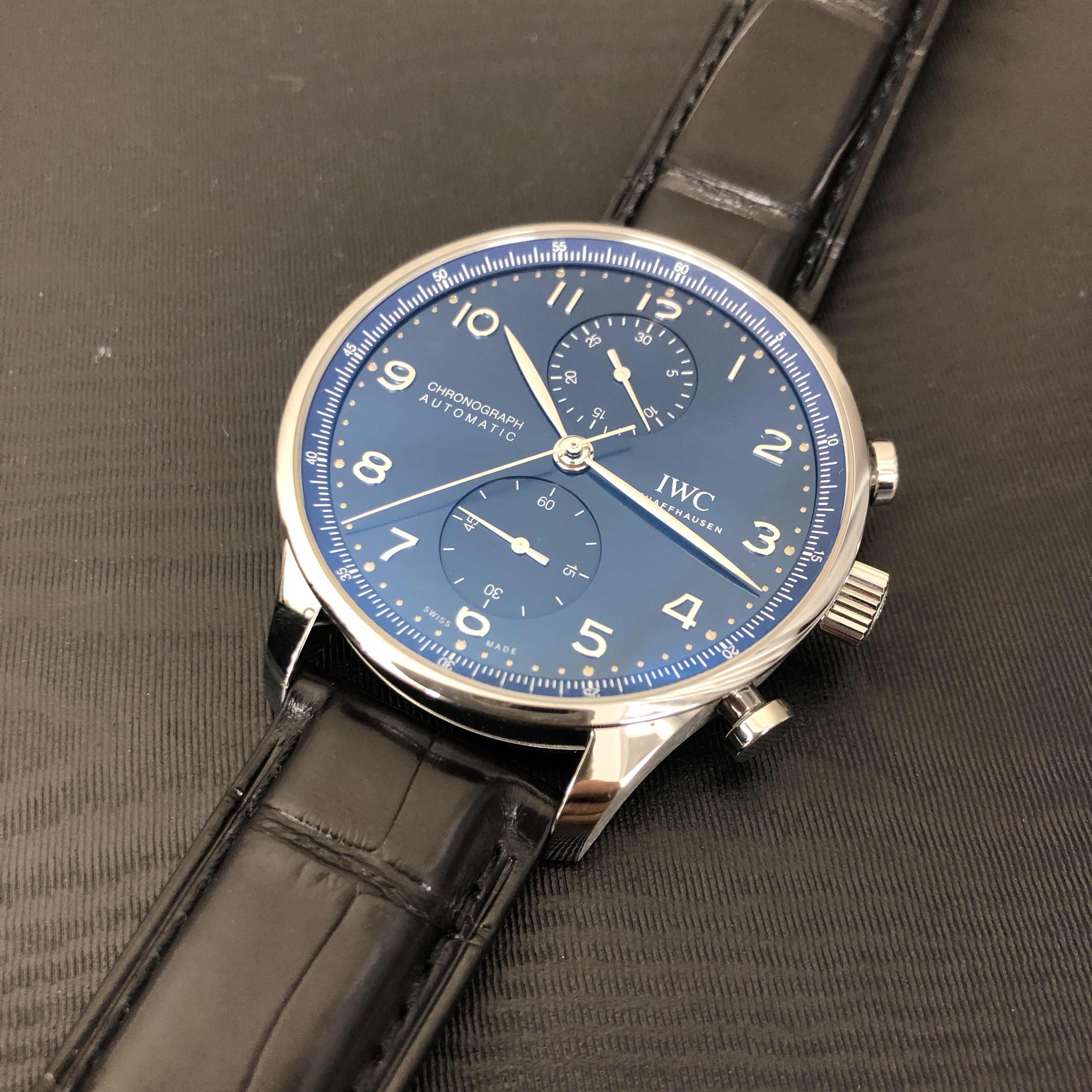 IW371606 - IWC Portuguese Replica Watch Automatic Stainless Steel Blue Dial - Image 5