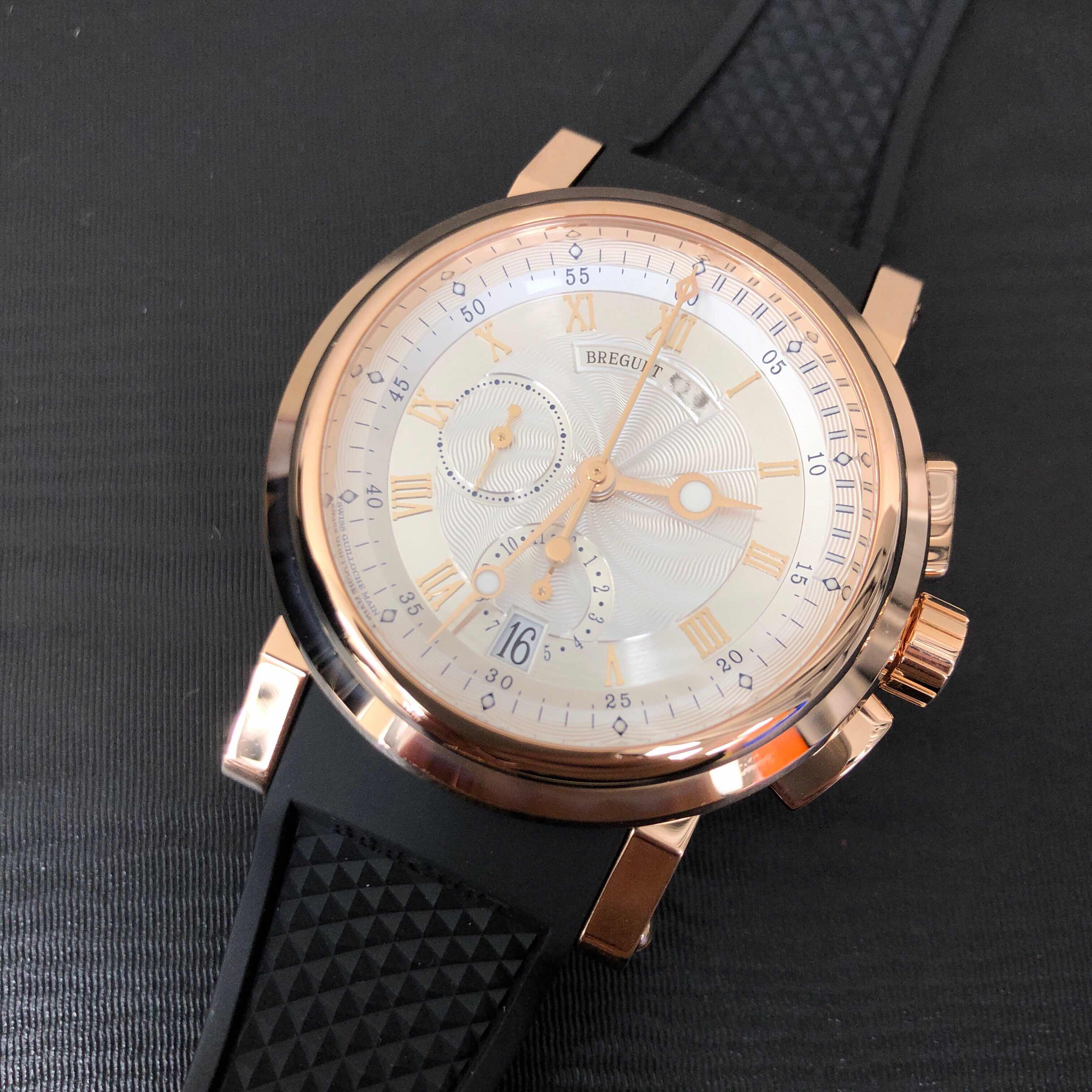 Breguet 5827BR/12/5ZU MARINE Replica Watch Automatic Movement Silver Dial 18kt Rose Gold Case - Image 5