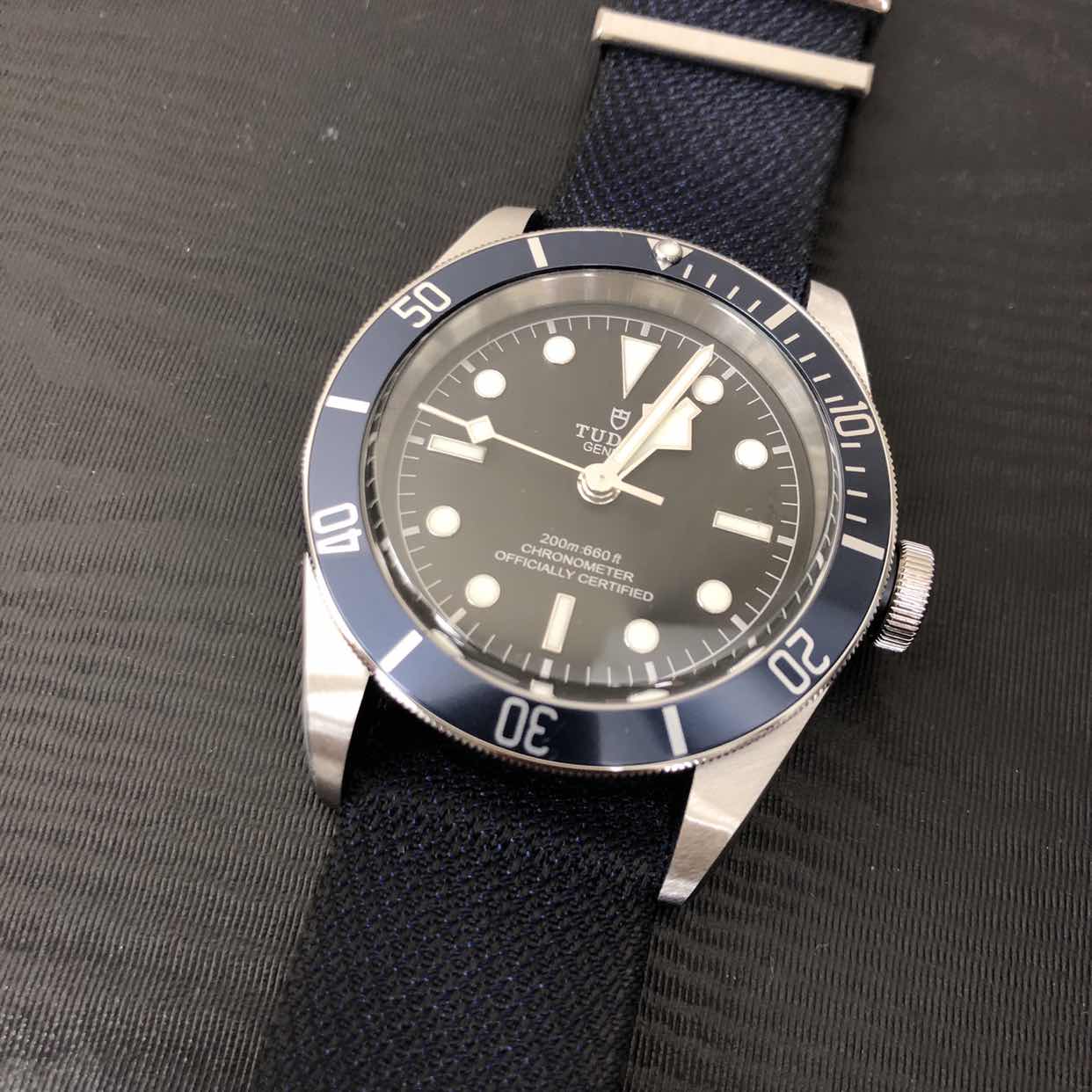 Tudor 79230B-CANVAS STRAP Heritage Ranger Replica Watch Automatic Blue Dial Steel Case Canvas Strap - Image 5