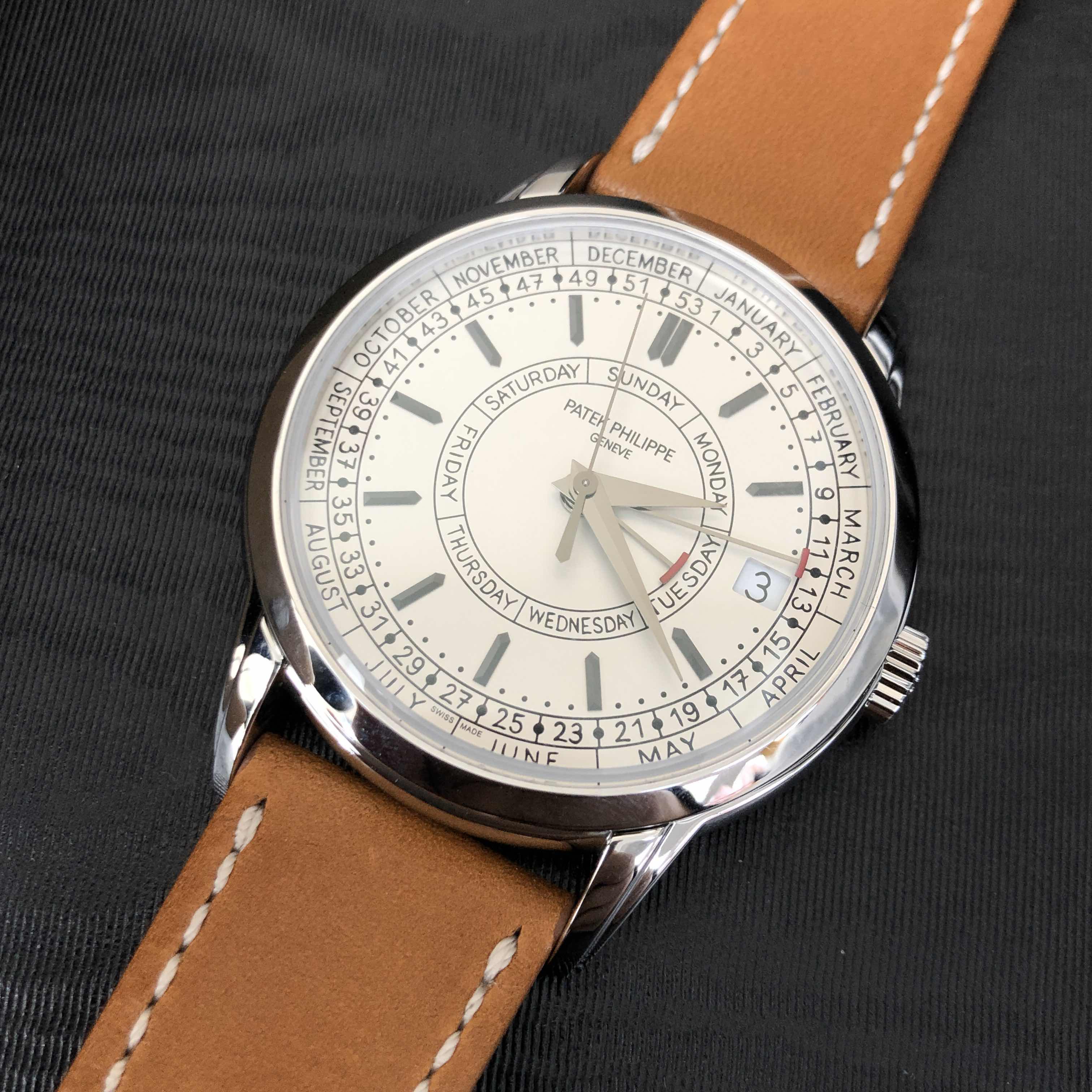 Patek Philippe 5212A-001 COMPLICATIONS White Dial Brown Strap | Automatic | Steel | Replica Watch - Image 5