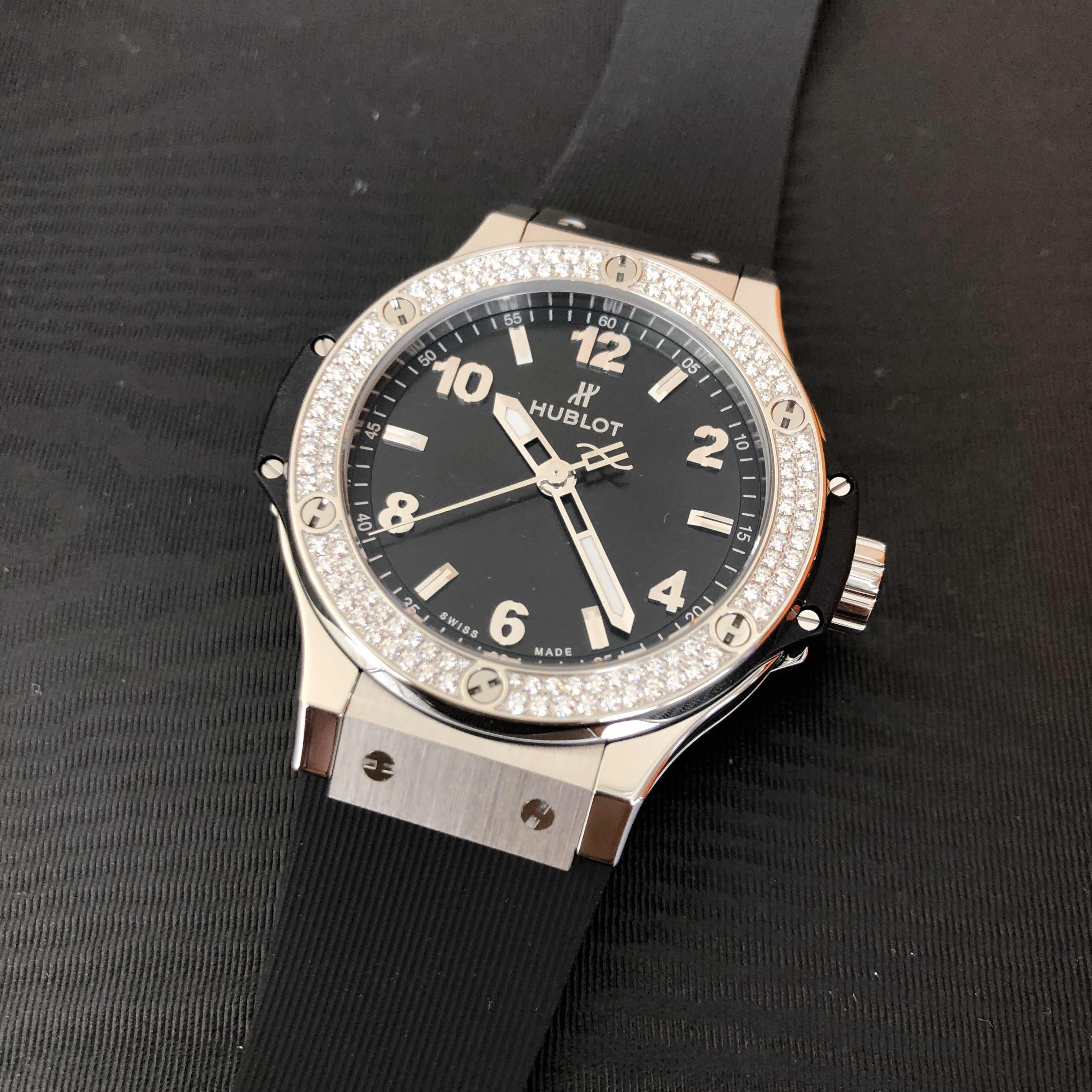 Hublot 361.SX.1270.RX.1104 BIG BANG Quartz Stainless Steel & Diamonds  Replica Watches - Image 5