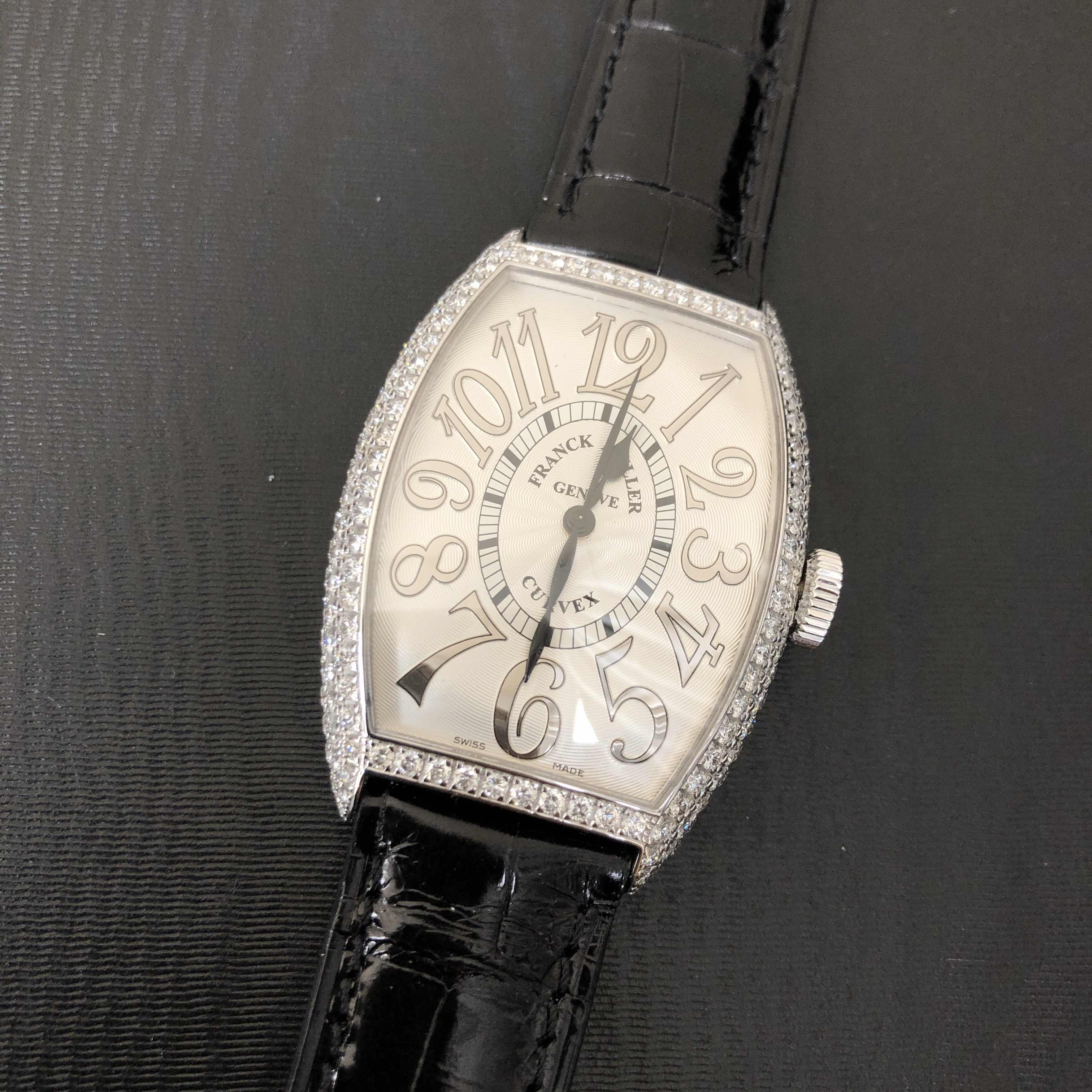 Franck Muller 5850 SC D REL OG Replica Watch With Automatic Movement, White Dial, 18kt Gold & - Image 5
