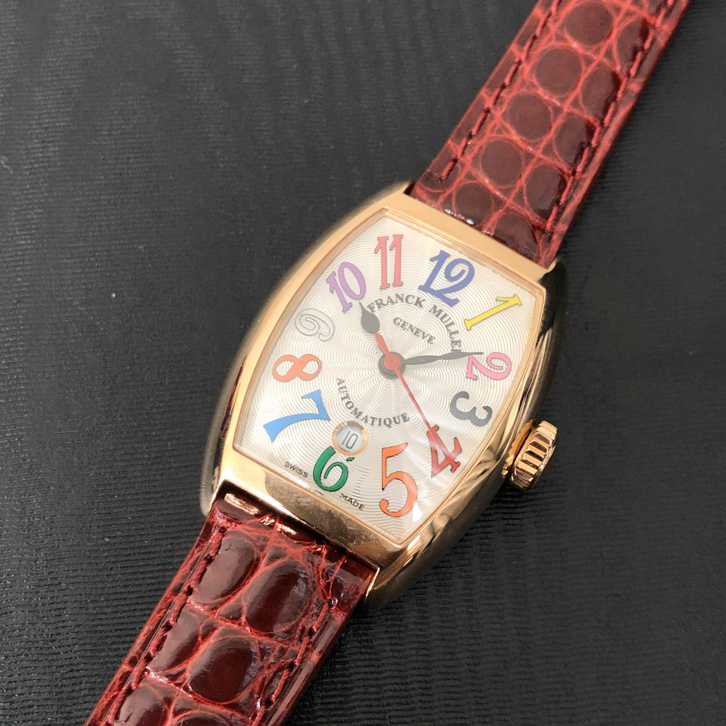 Franck Muller 1750 SC AT DT FO COL DRM 5N Cintree Curvex Replica Watch, White Dial, Rose Gold Case - Image 5