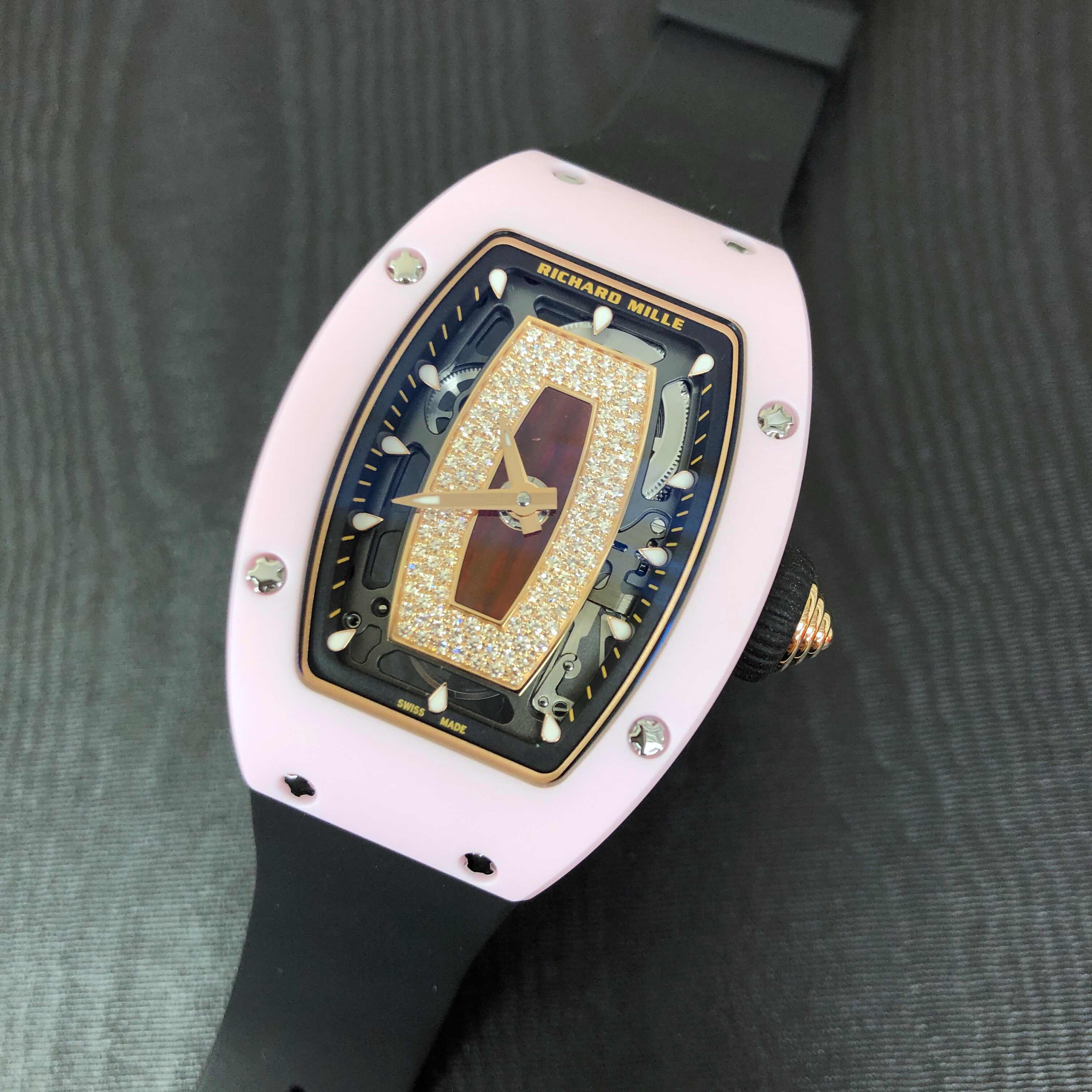 Richard Mille RM07-01 RG-TZP-P - Replica Watch - Automatic - Ceramic Case - Black Rubber Strap - Image 5