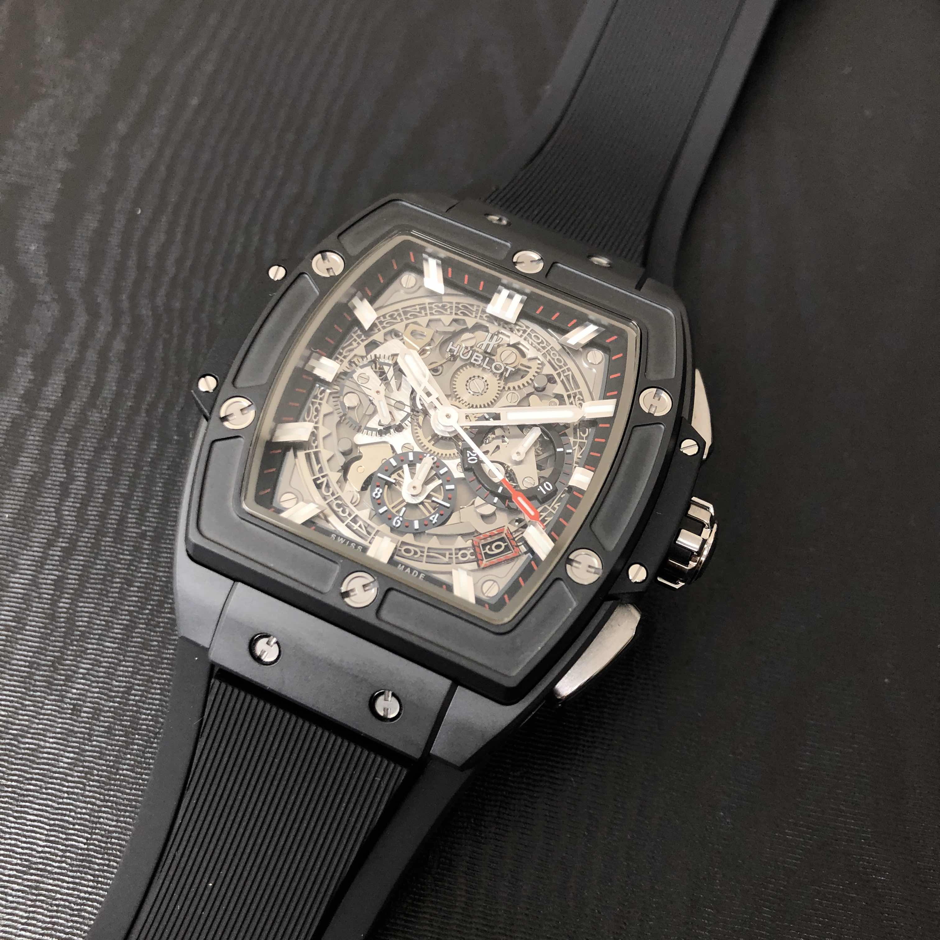 Hublot 641.CI.0173.RX - Replica Watch - Automatic - Ceramic Case - 45mm Silver Dial - Image 5