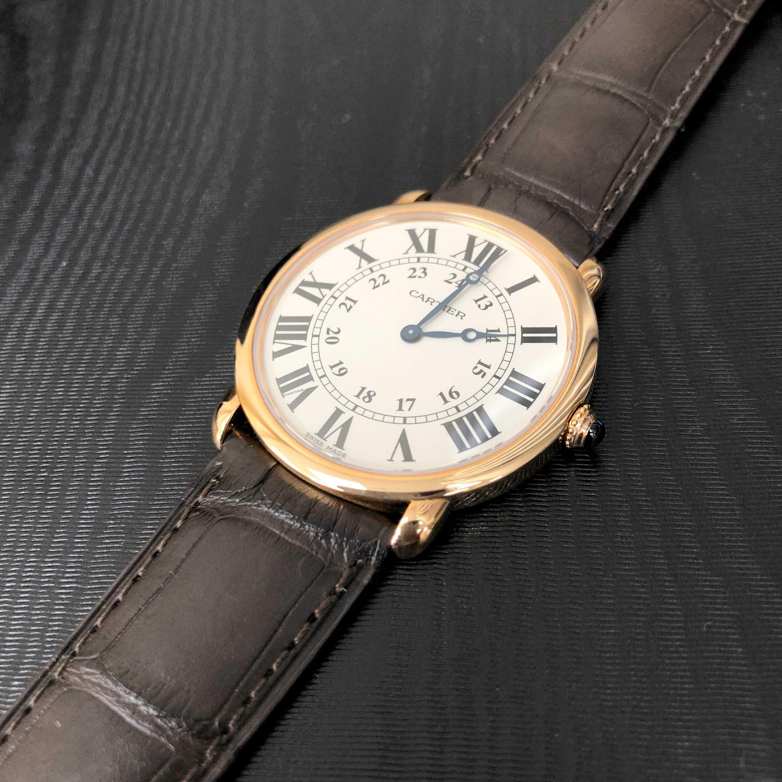 Cartier W6800251 RONDE LOUIS CARTIER Manual Wind 18kt Rose Gold Replica Watch, Swiss Movement - Image 5