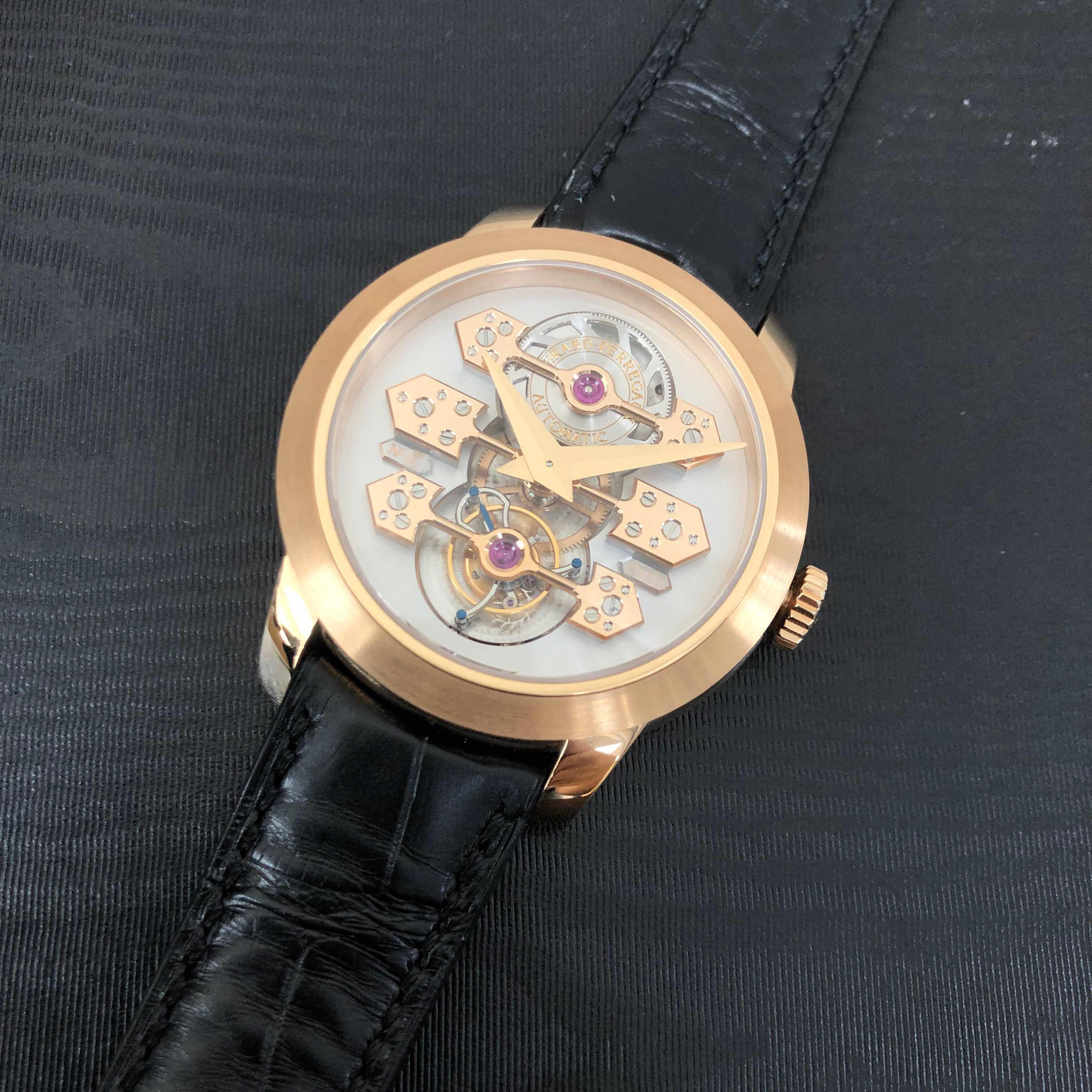Girard Perregaux 99193-52-000-BA6A - Replica Watch - Automatic - 18kt Rose Gold - White Dial - Image 5