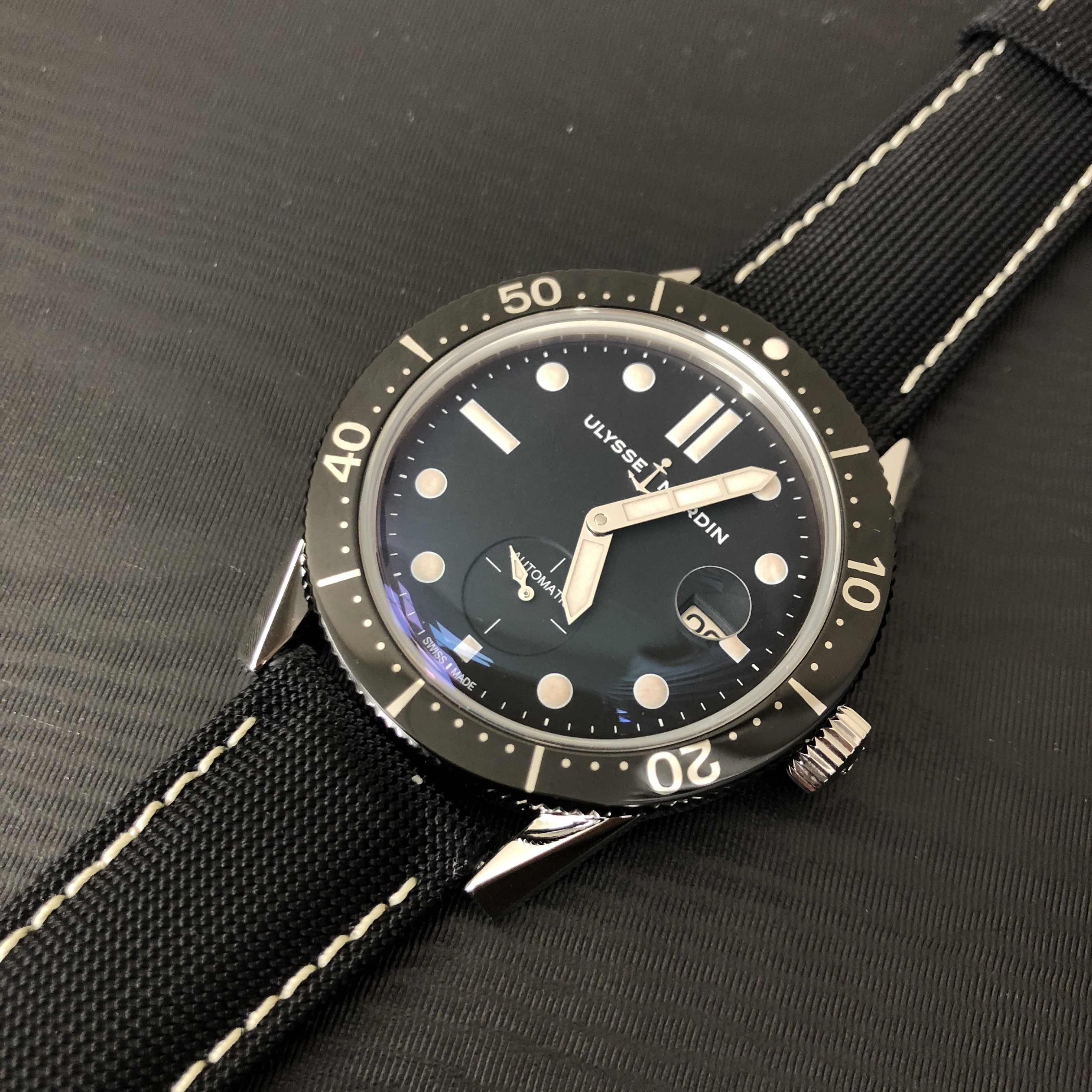 Ulysse Nardin 3203-950 DIVERS Replica Watch, Black Dial, Steel Case, Automatic Movement - Image 5