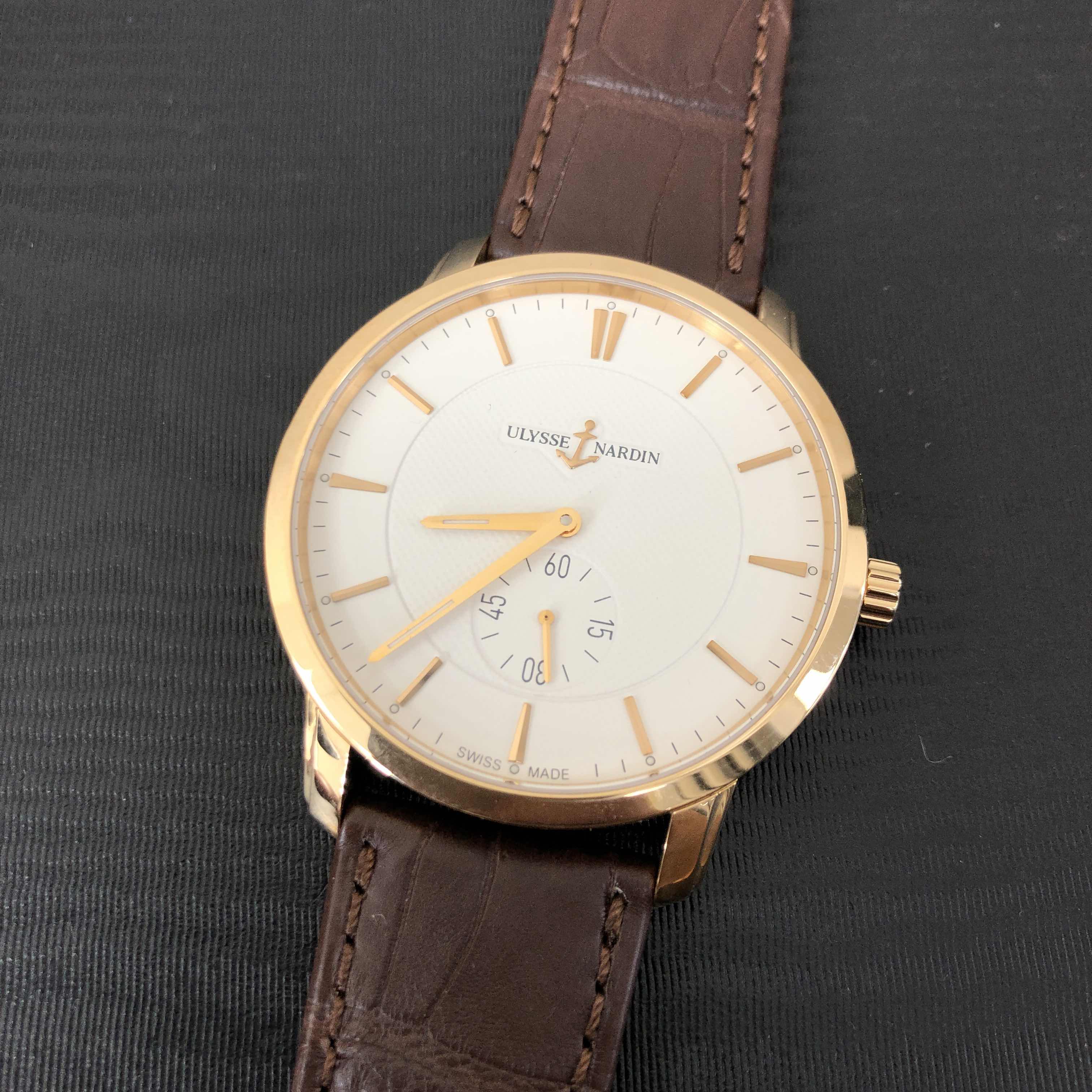 Ulysse Nardin 8206-198-2/31 CLASSIQUE Replica Watch, Manual Wind, White Dial, 18kt Rose Gold - Image 5