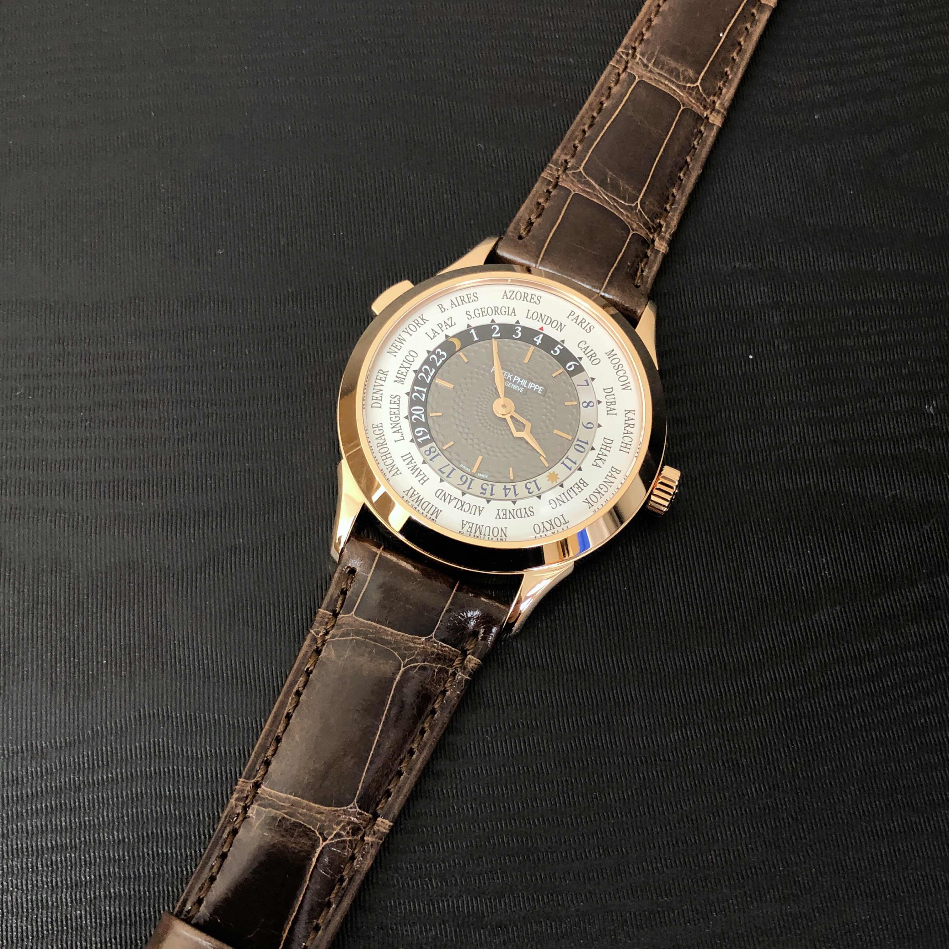 Patek Philippe 5230R-012 Replica Watch, Gray Dial, Rose Gold Case, Alligator Strap, Automatic - Image 5