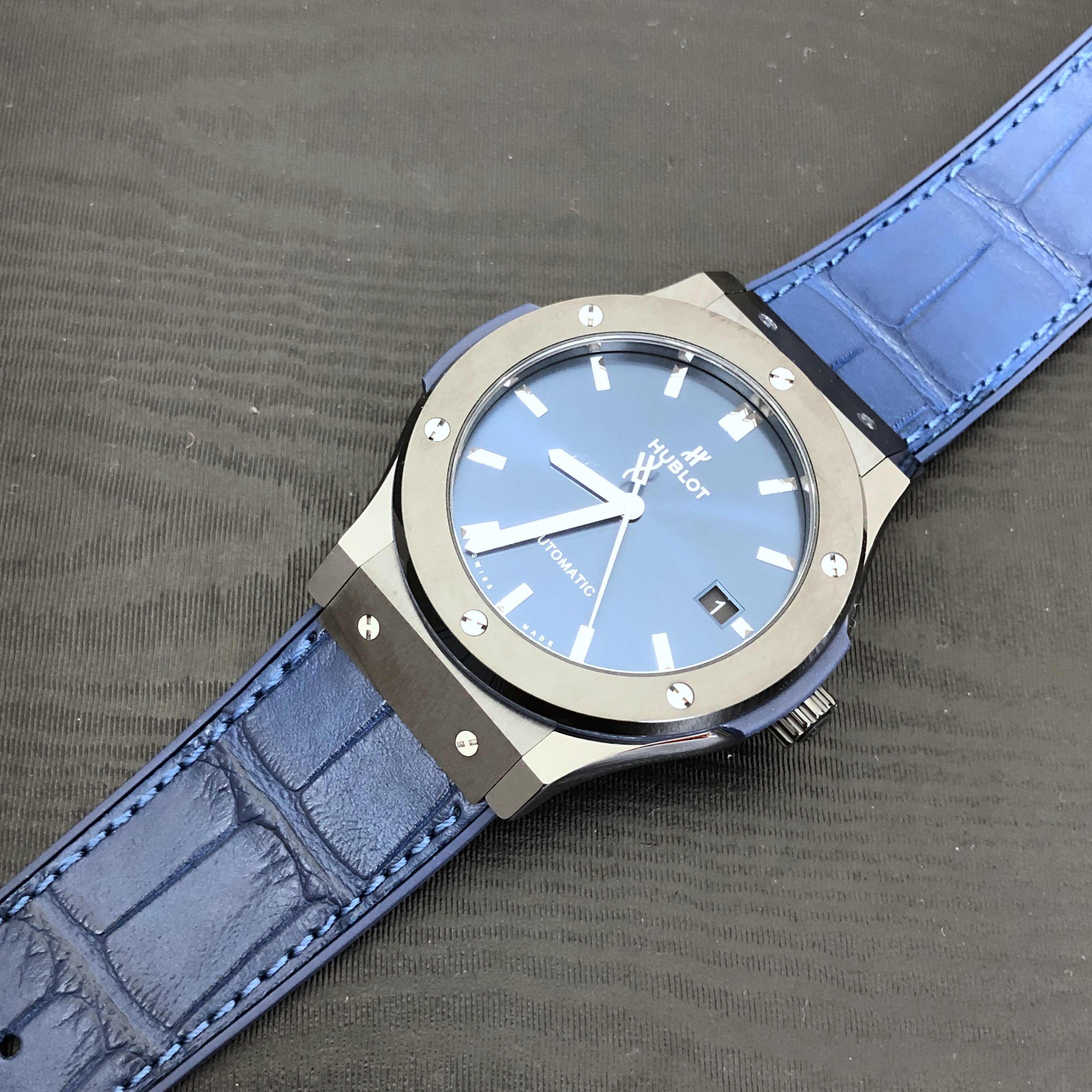 Hublot 511.CM.7170.LR CLASSIC FUSION Auto Ceramic Replica Watch, Auto, Blue Dial, Ceramic Case - Image 5
