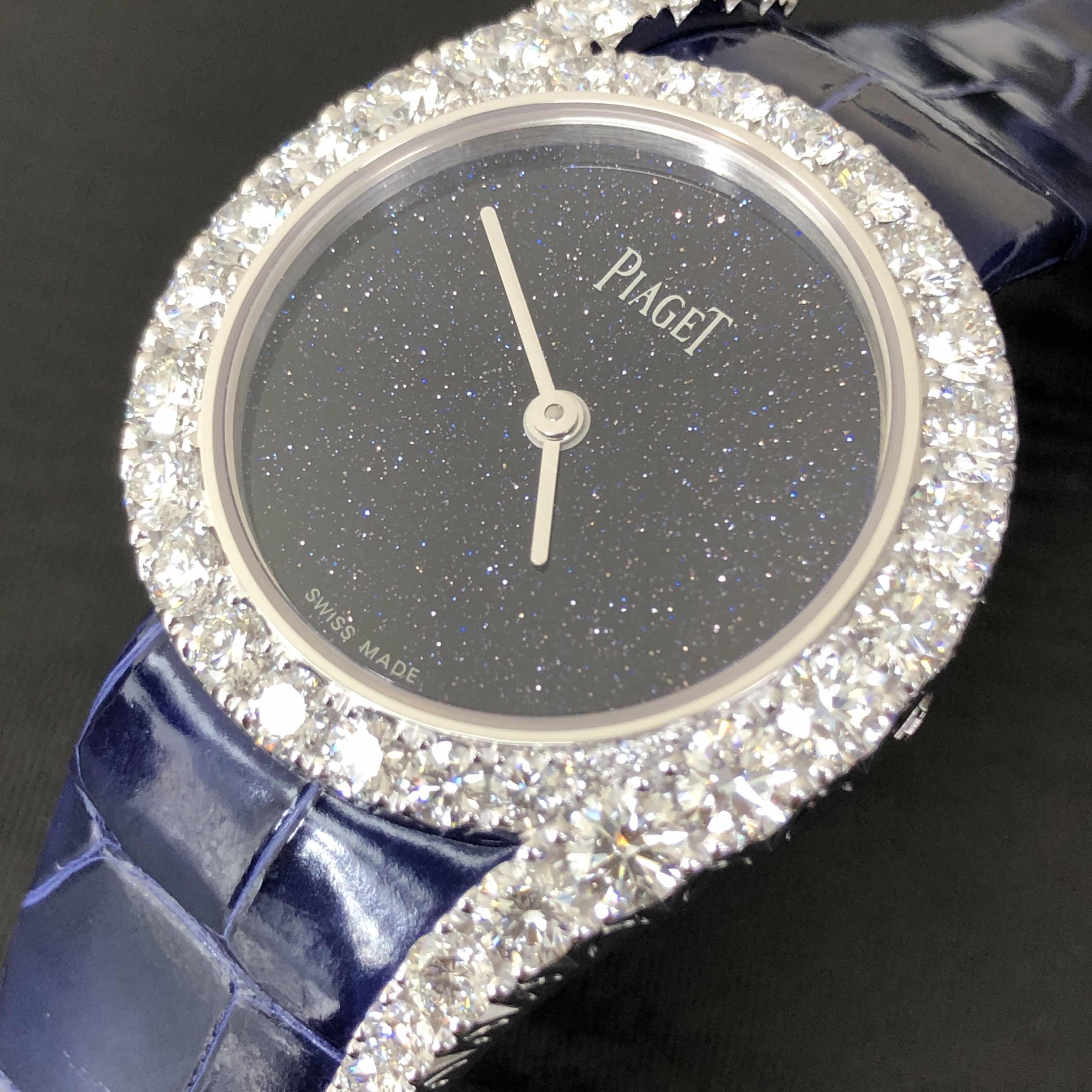 G0A45180 - Piaget Limelight Gala Replica Watch - Quartz - Blue Dial - Alligator Strap - Image 5