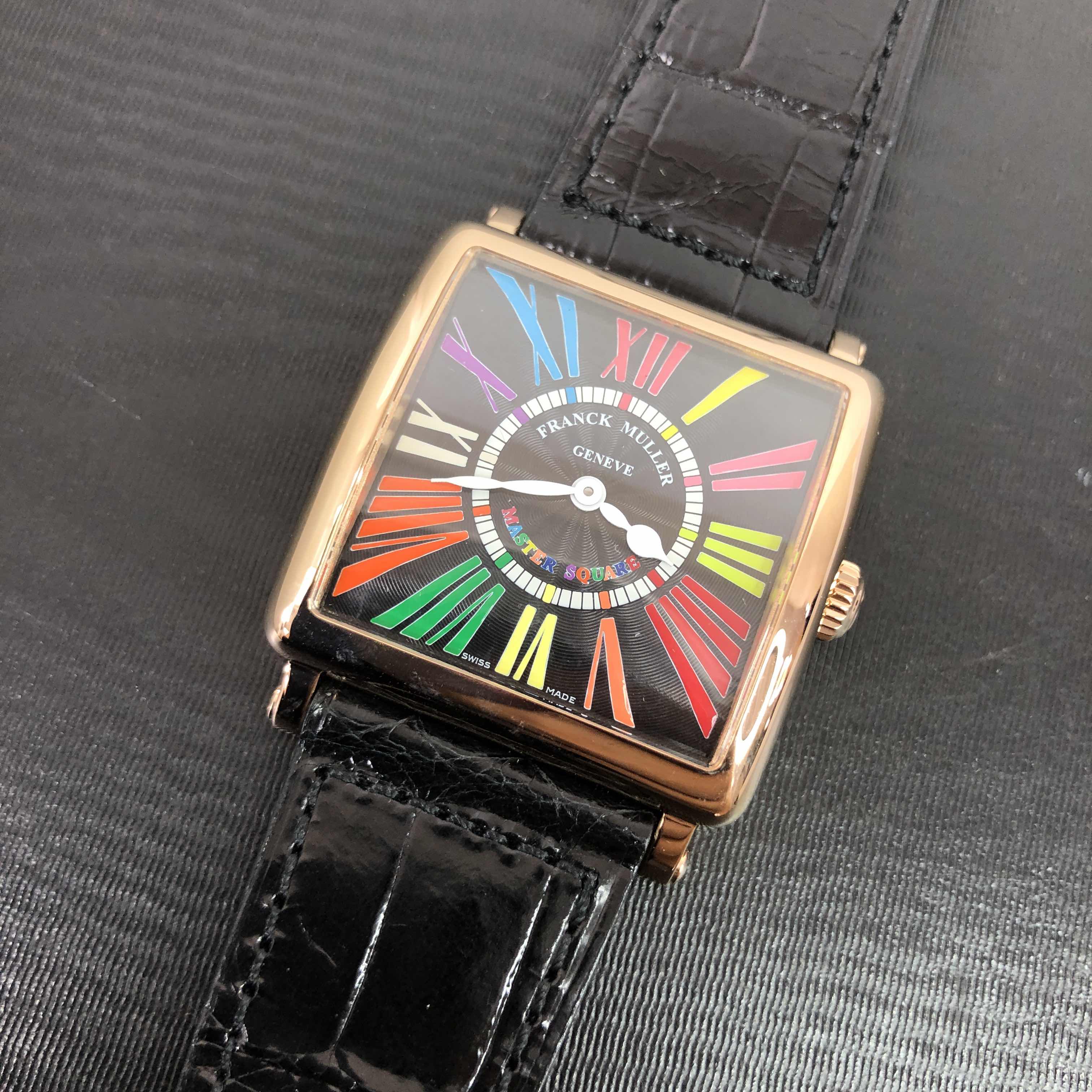 6002 M QZ COL DRM R 5N-BK - Franck Muller Master Square Replica Watch - Quartz - Rose Gold - Image 4