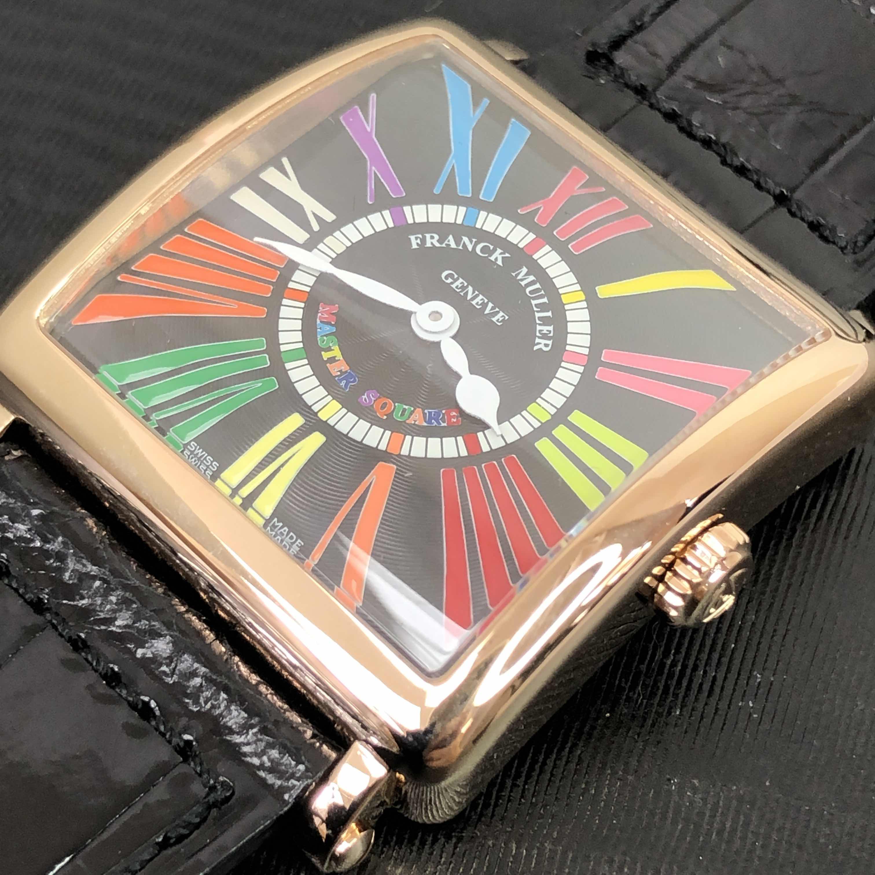 6002 M QZ COL DRM R 5N-BK - Franck Muller Master Square Replica Watch - Quartz - Rose Gold - Image 5