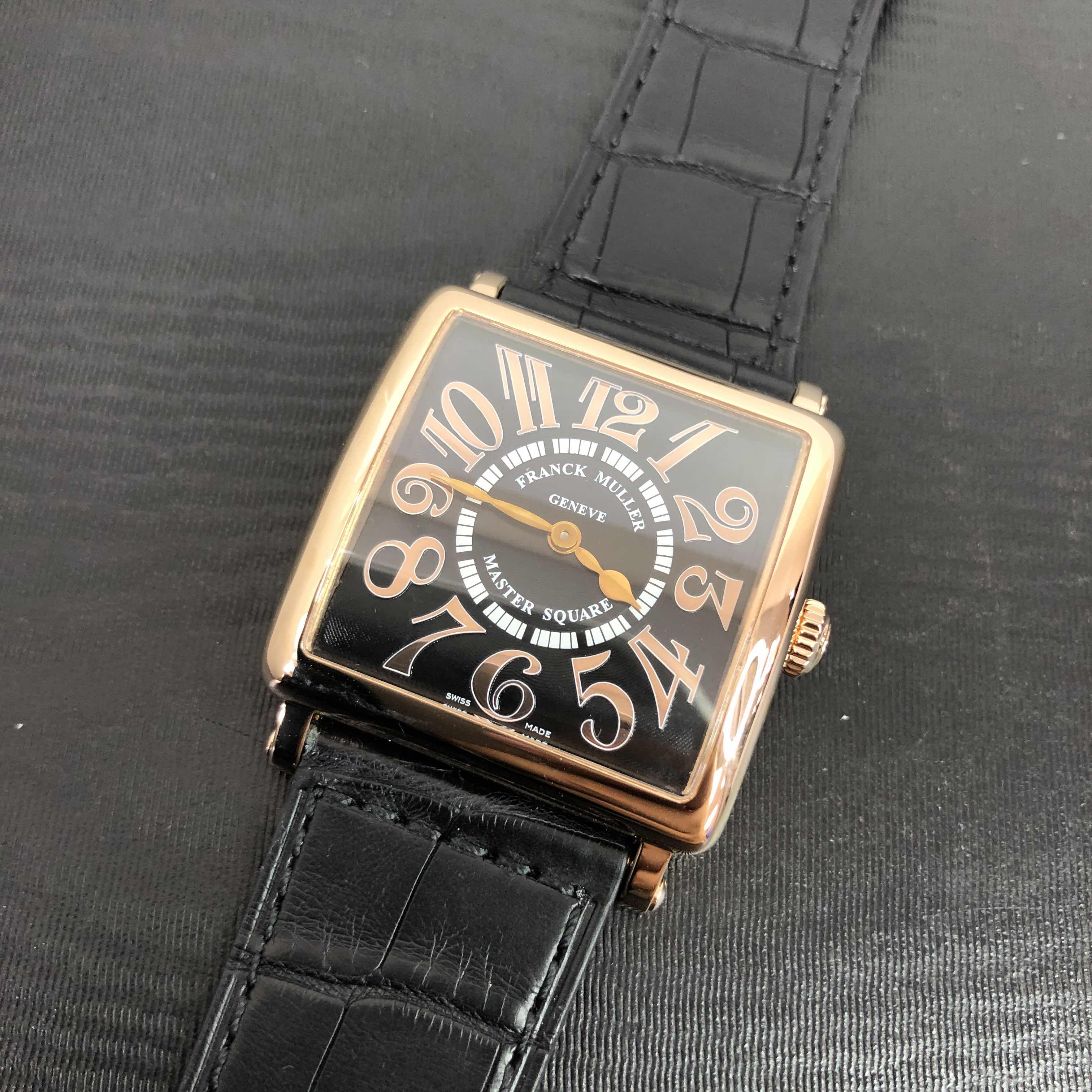 6002 M QZ REL V 5N - Franck Muller Master Square Replica Watch - Rose Gold Quartz 32mm - Image 5