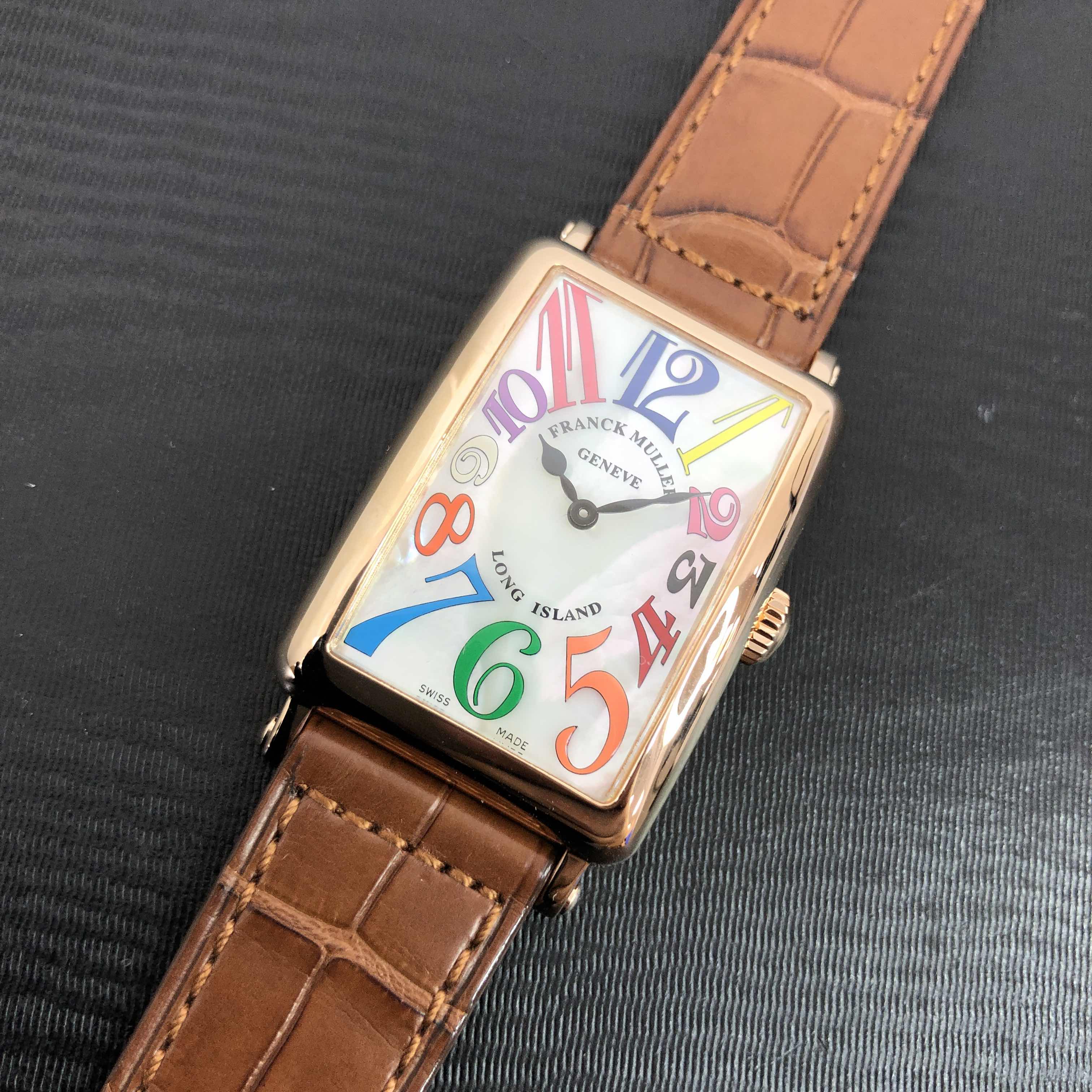 Franck Muller 952 QZ COL DRM MOP 5N LONG ISLAND Quartz 18kt Rose Gold Replica Watch, Swiss - Image 5